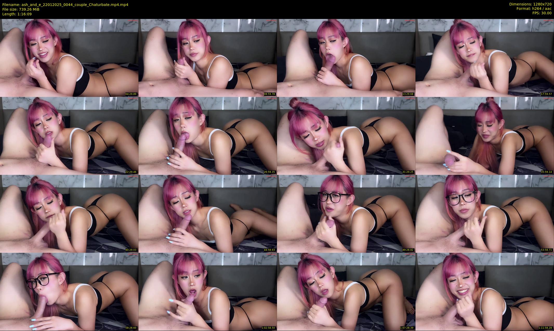ash_and_e — 77 minute Chaturbate couple cam show recording, 720p, Jan 22, 2025