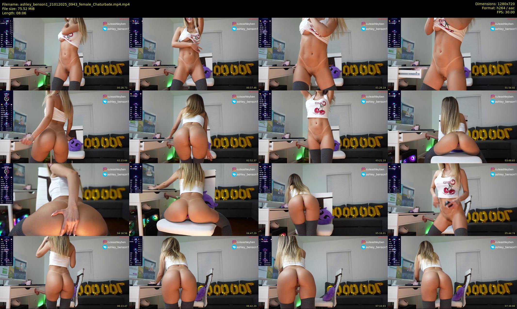 ashley_benson1 — 9 minute Chaturbate female cam show recording, 720p, Jan 21, 2025