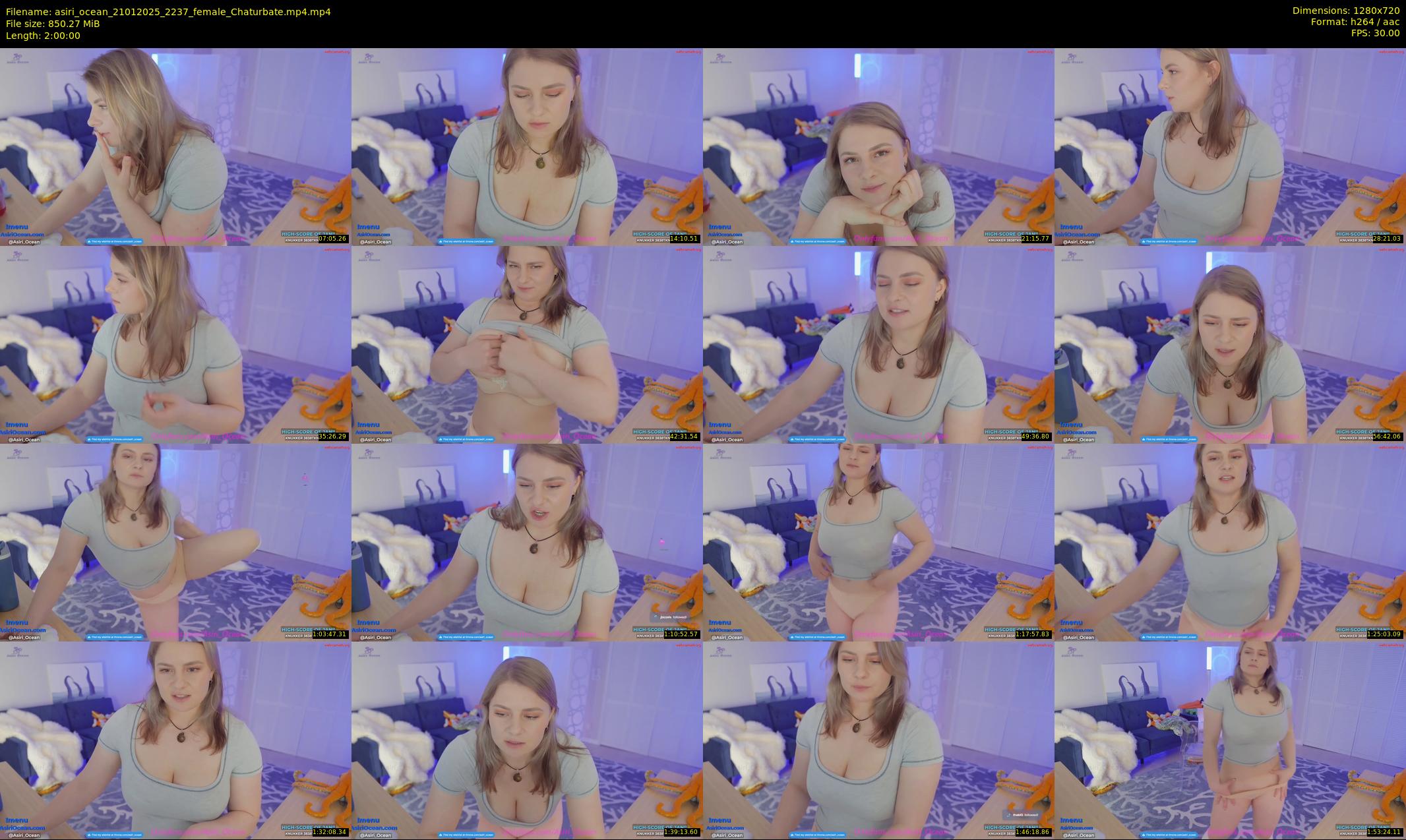 asiri_ocean — 120 minute Chaturbate female cam show recording, 720p, Jan 21, 2025