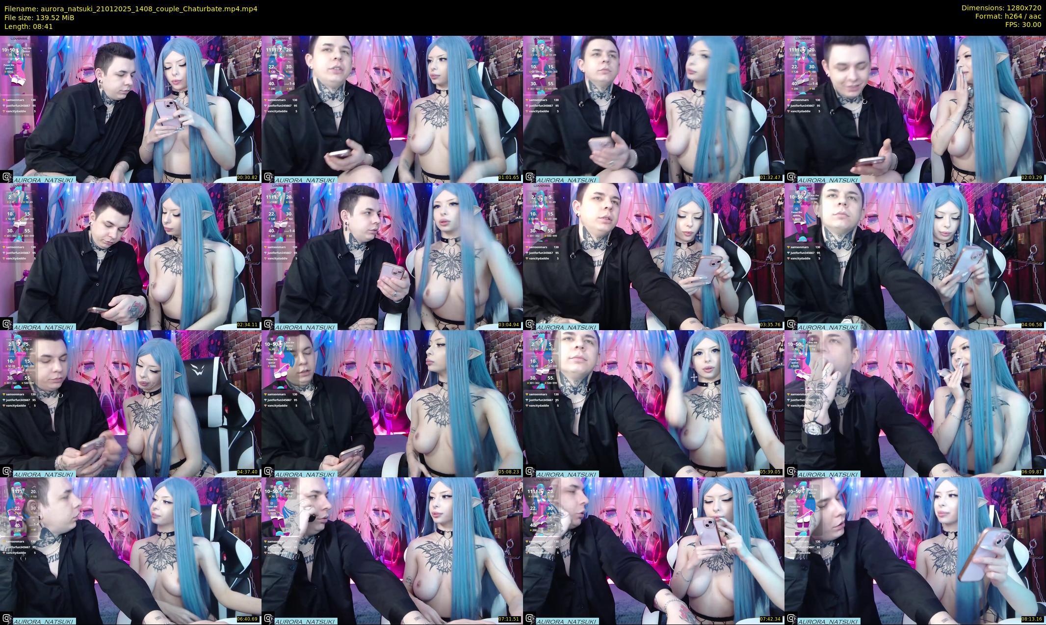 aurora_natsuki — 9 minute Chaturbate couple cam show recording, 720p, Jan 21, 2025