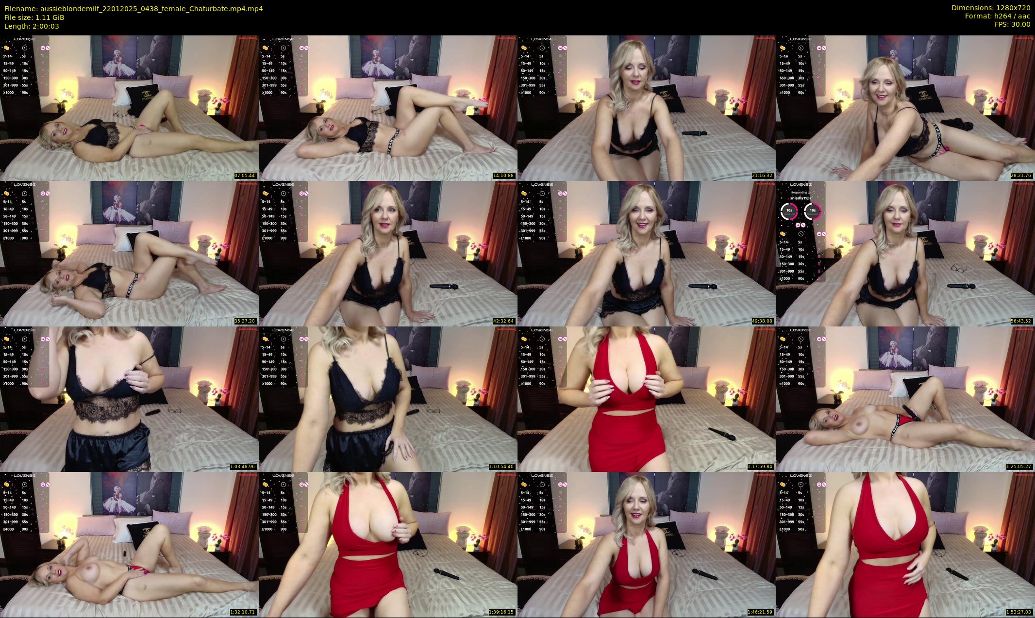 aussieblondemilf — 121 minute Chaturbate female cam show recording, 720p, Jan 22, 2025