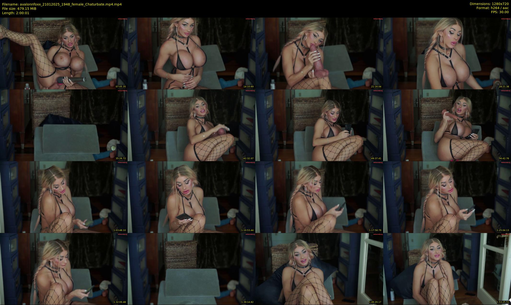 avalonnfoxx — 121 minute Chaturbate female cam show recording, 720p, Jan 21, 2025
