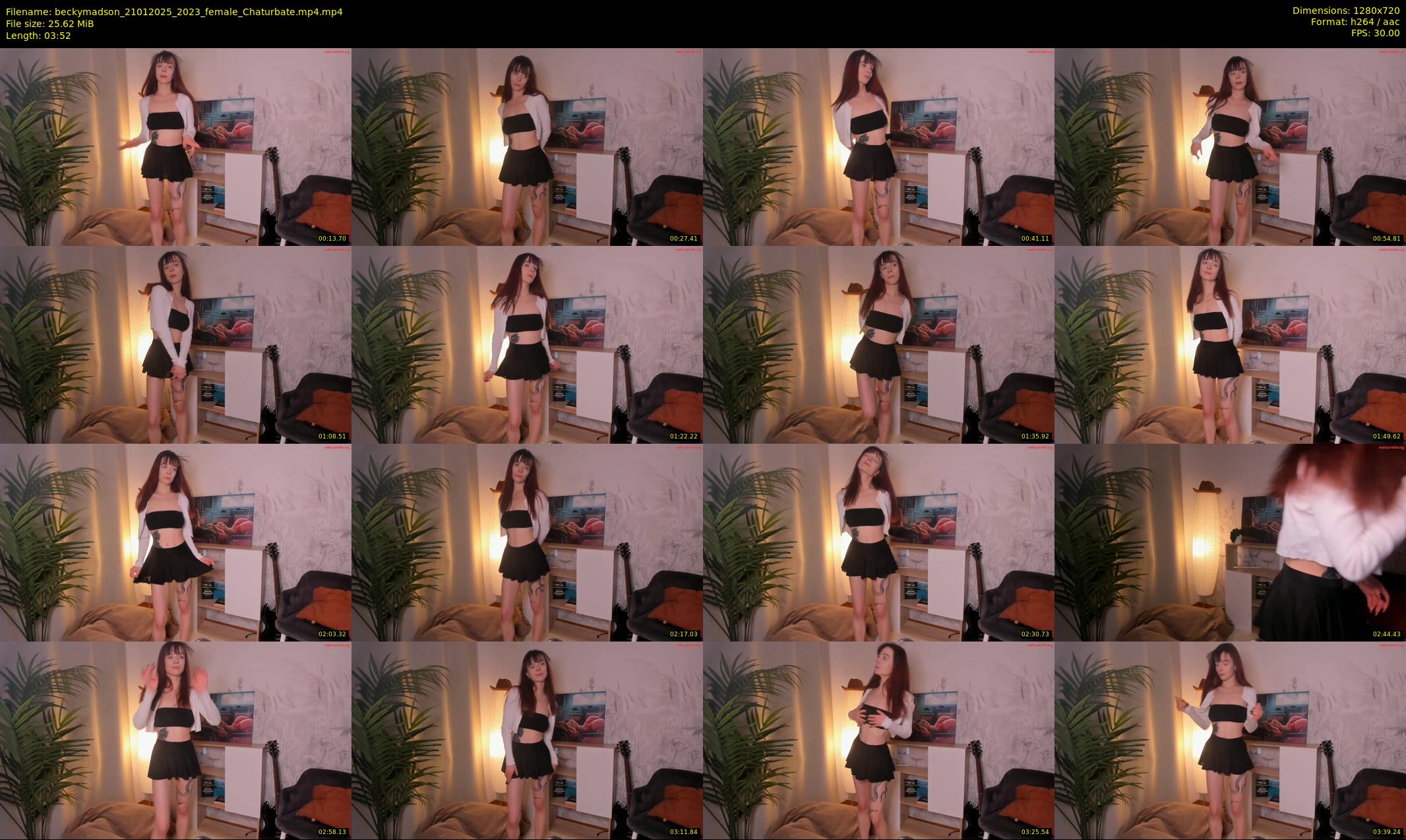 beckymadson — 4 minute Chaturbate female cam show recording, 720p, Jan 21, 2025