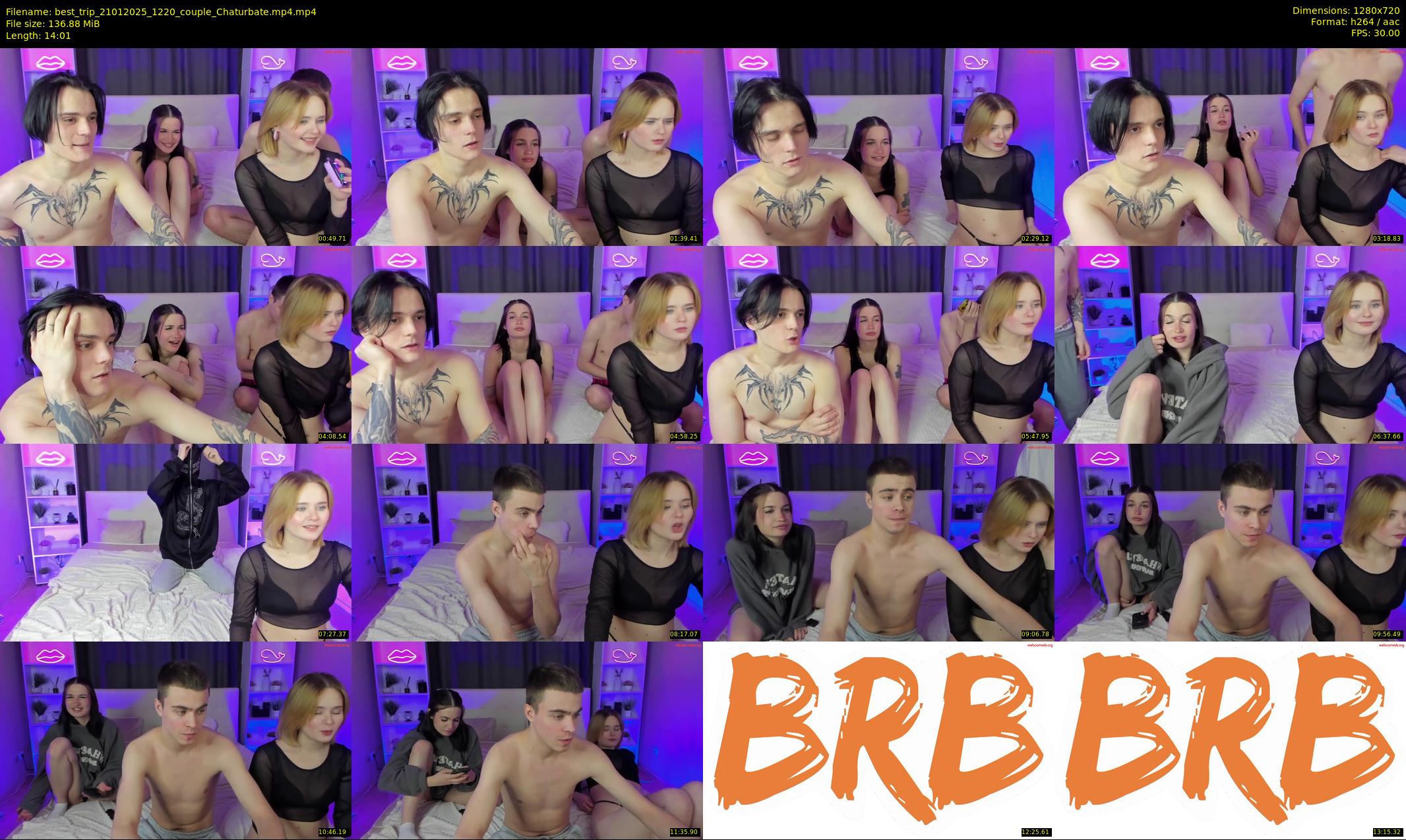 best_trip — 15 minute Chaturbate couple cam show recording, 720p, Jan 21, 2025