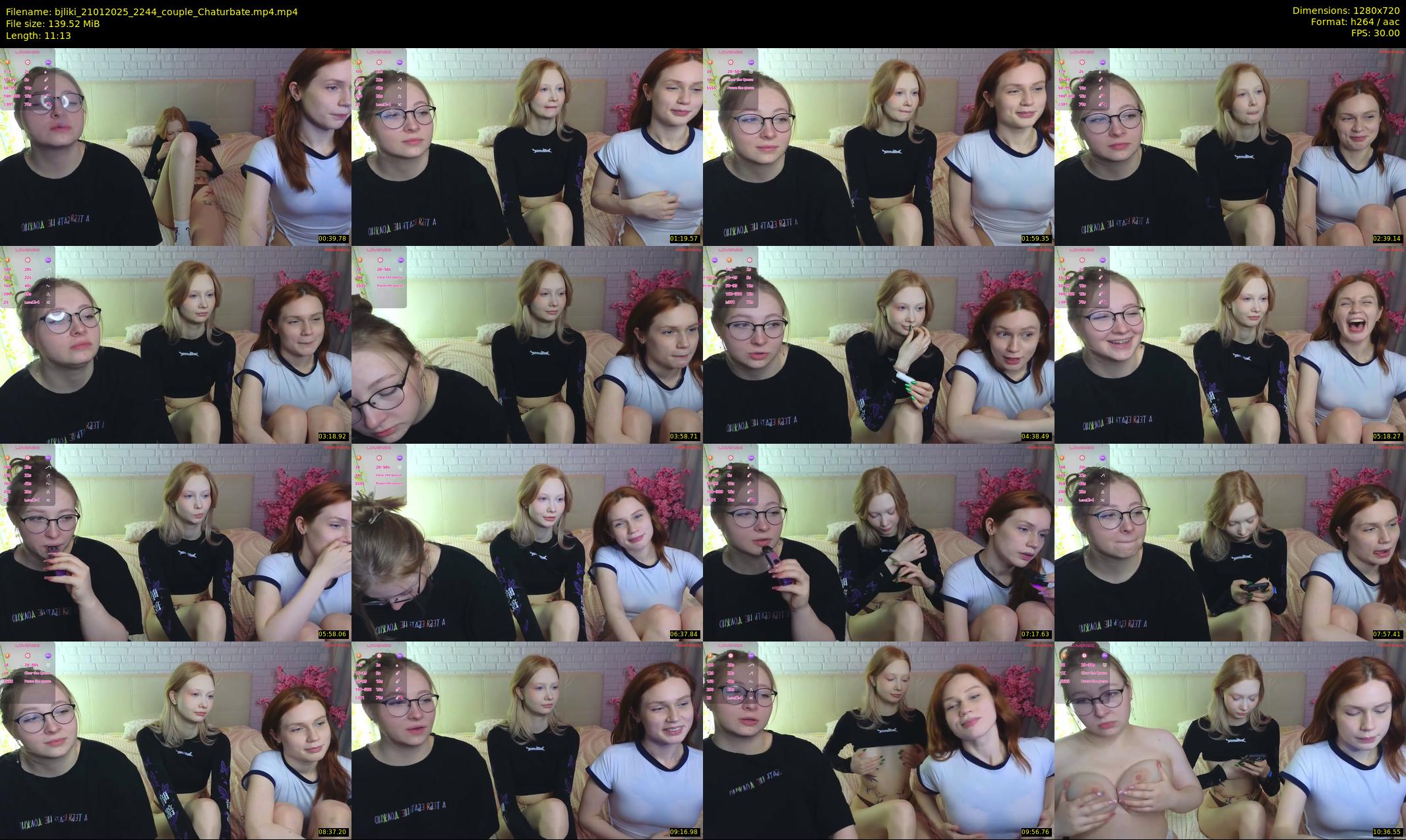 bjliki — 12 minute Chaturbate couple cam show recording, 720p, Jan 21, 2025