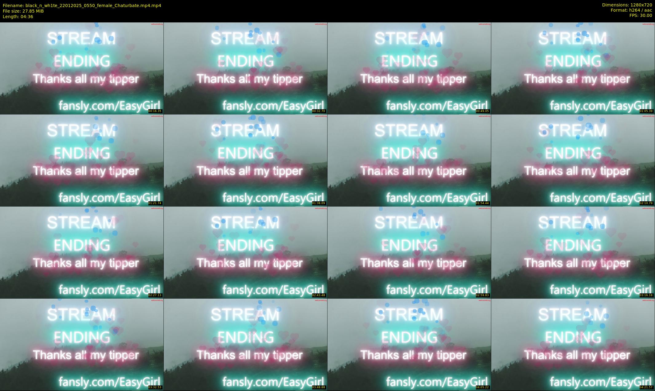 black_n_wh1te — 5 minute Chaturbate female cam show recording, 720p, Jan 22, 2025