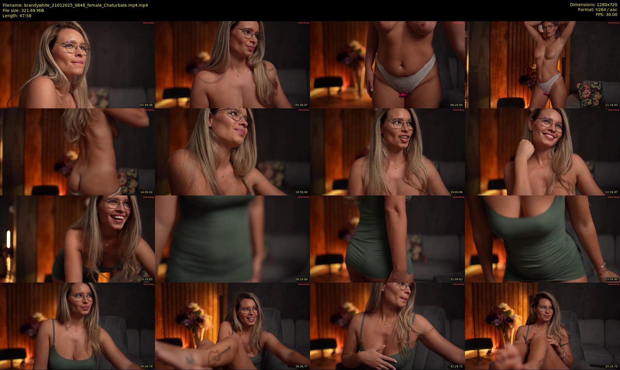 brandywhite — 48 minute Chaturbate female cam show recording, 720p, Jan 21, 2025