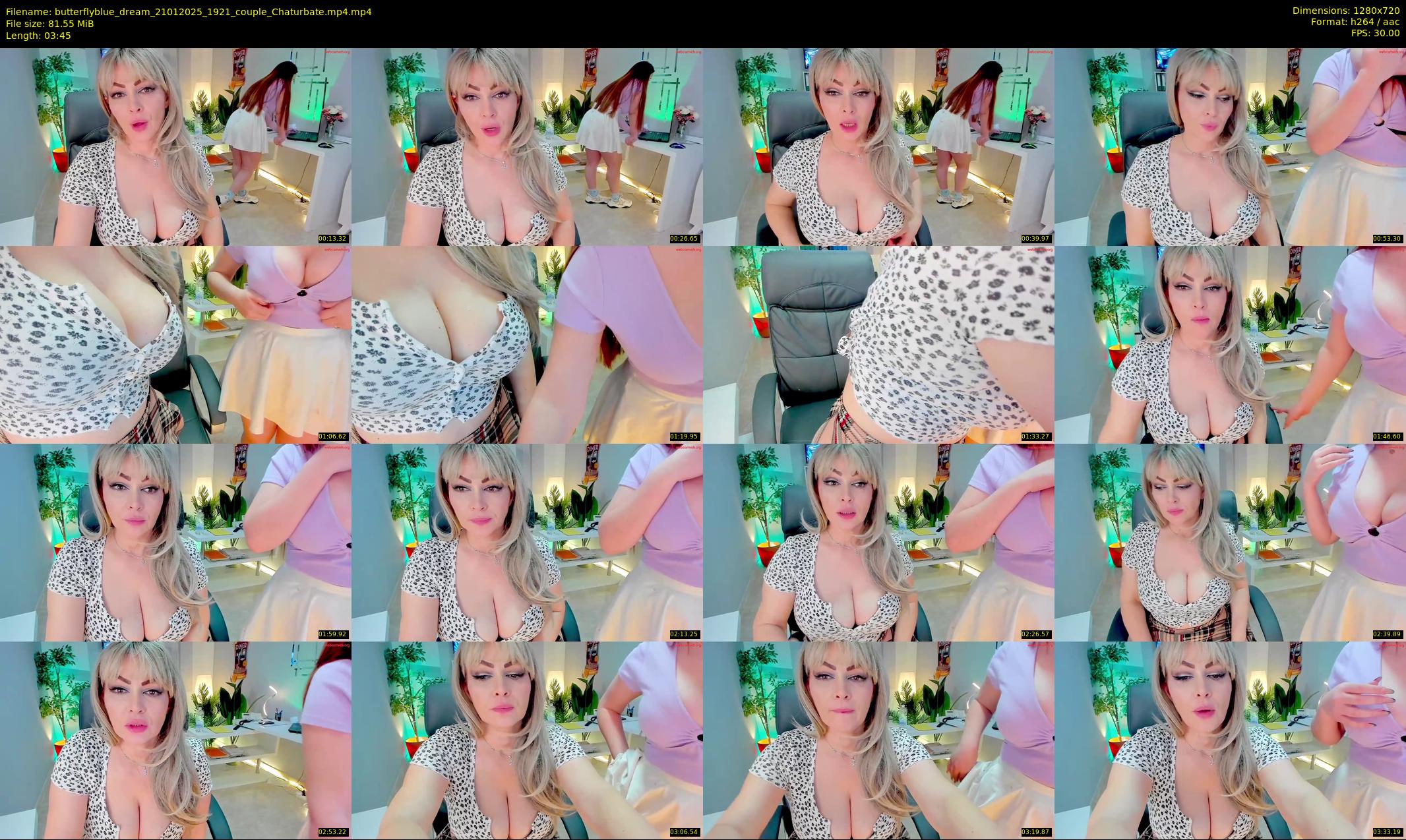 butterflyblue_dream — 4 minute Chaturbate couple cam show recording, 720p, Jan 21, 2025