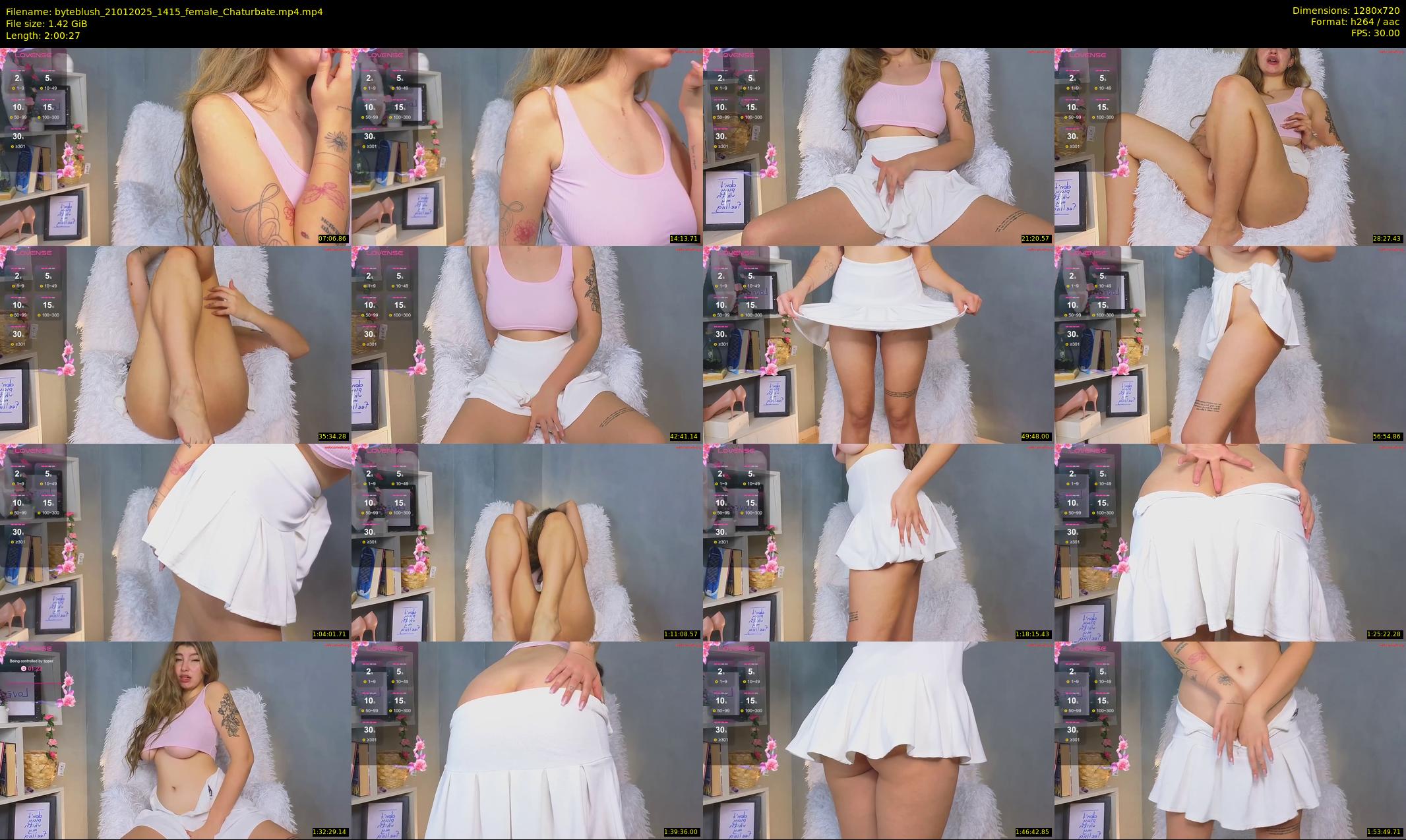 byteblush — 121 minute Chaturbate female cam show recording, 720p, Jan 21, 2025