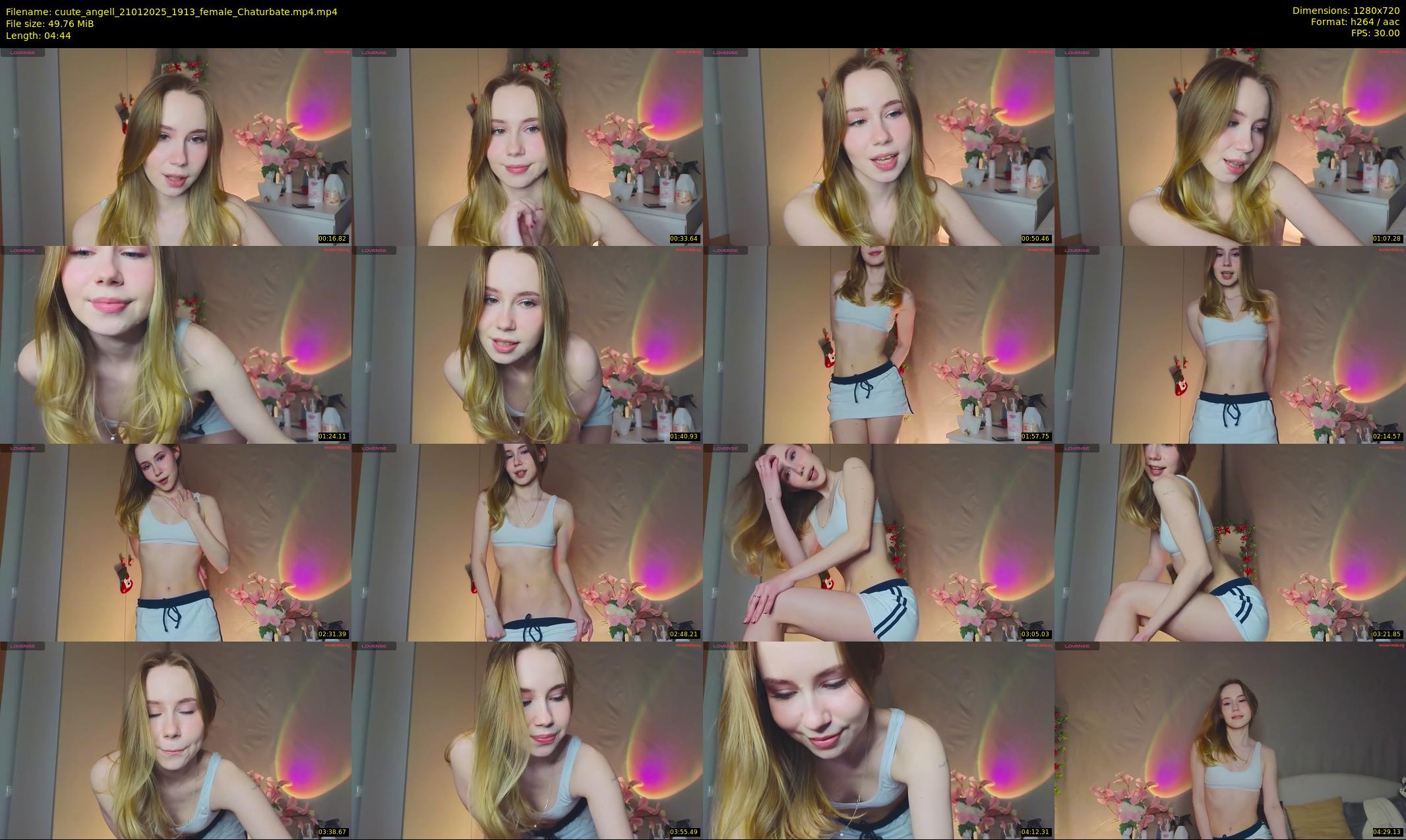 cuute_angell — 5 minute Chaturbate female cam show recording, 720p, Jan 21, 2025