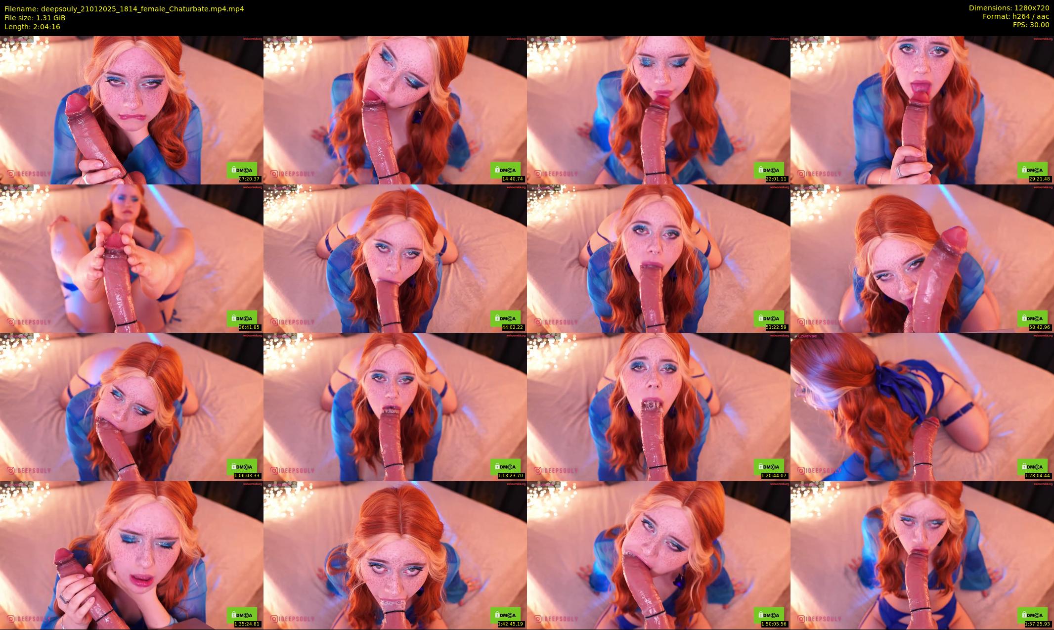 deepsouly — 125 minute Chaturbate female cam show recording, 720p, Jan 21, 2025