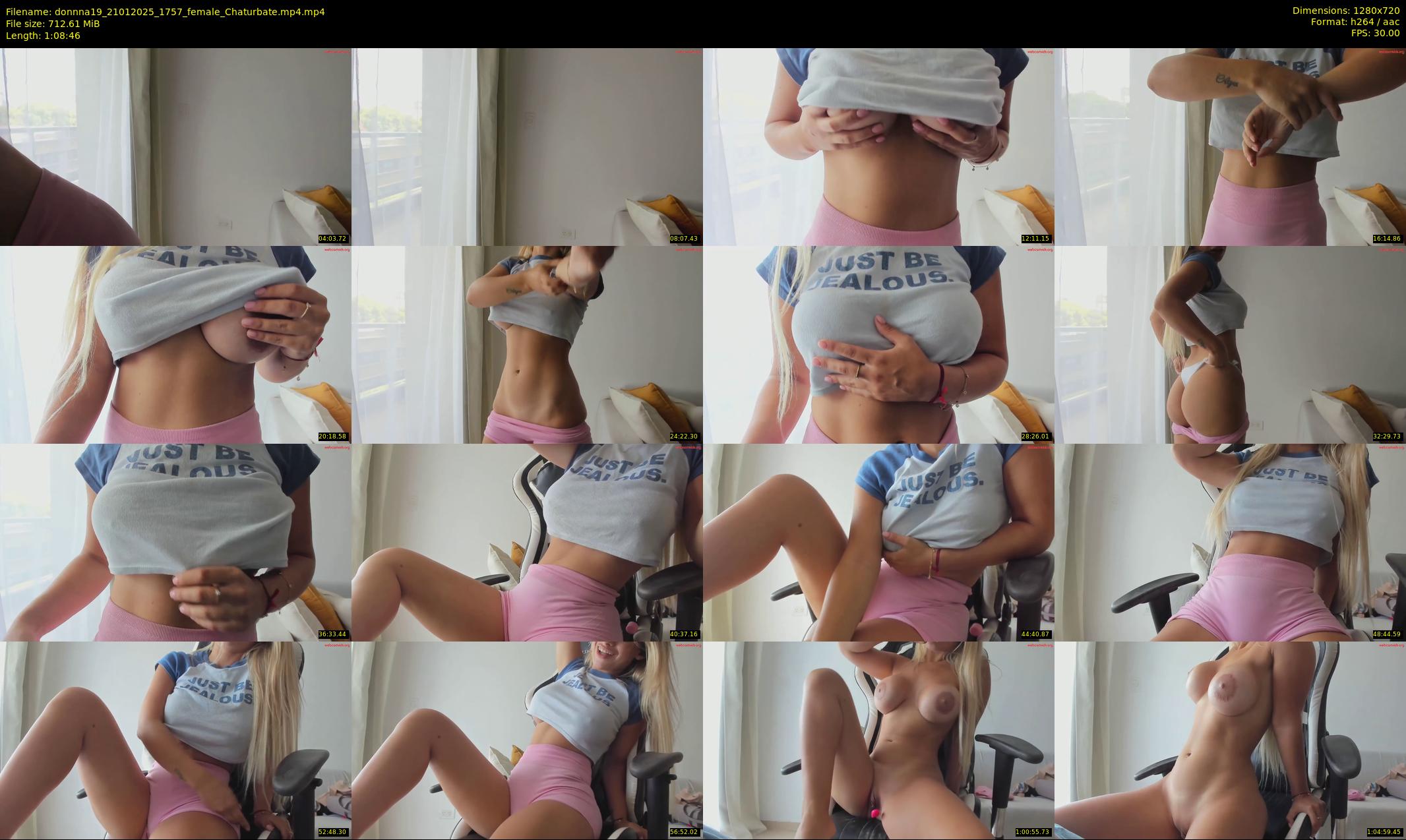 donnna19 — 69 minute Chaturbate female cam show recording, 720p, Jan 21, 2025