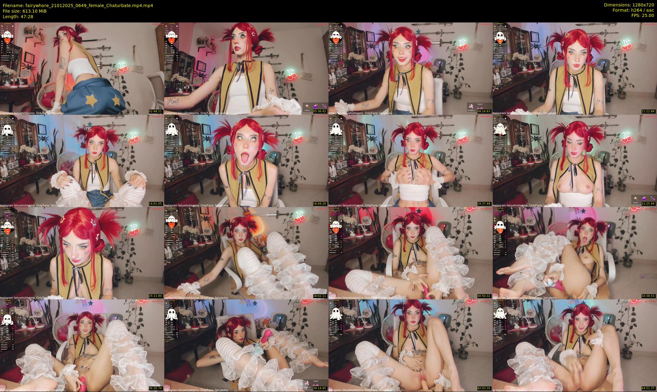 fairywhore — 48 minute Chaturbate female cam show recording, 720p, Jan 21, 2025