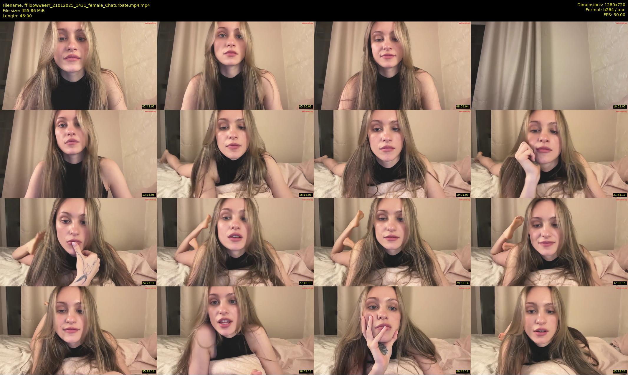 fflloowweerr — 46 minute Chaturbate couple cam show recording, 720p, Jan 21, 2025