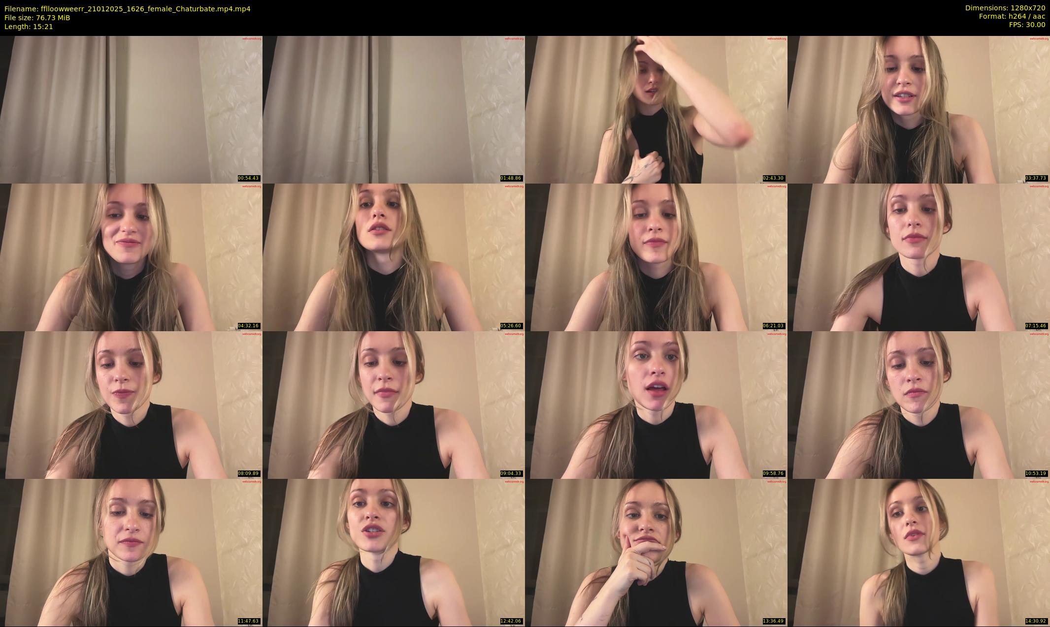 fflloowweerr — 16 minute Chaturbate couple cam show recording, 720p, Jan 21, 2025