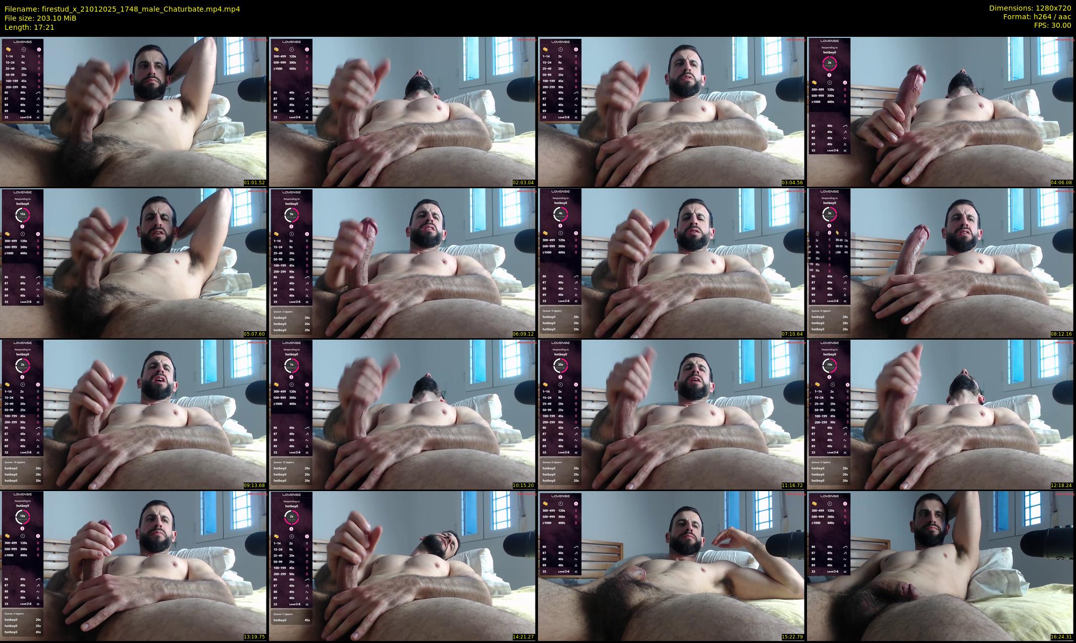 firestud_x — 18 minute Chaturbate male cam show recording, 720p, Jan 21, 2025