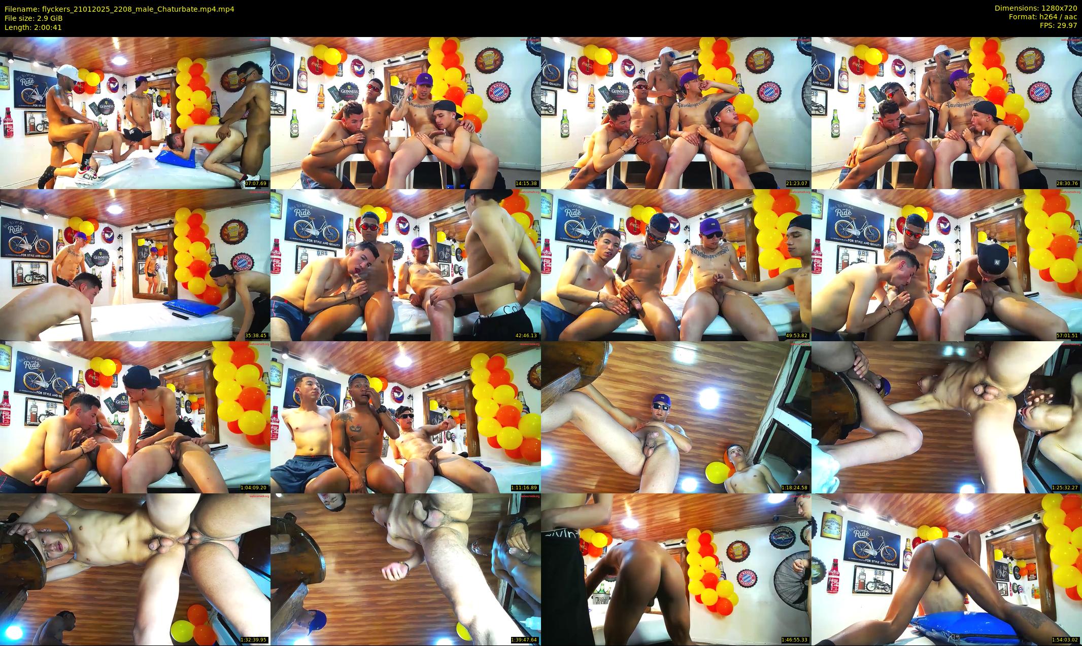 flyckers — 121 minute Chaturbate male cam show recording, 720p, Jan 21, 2025