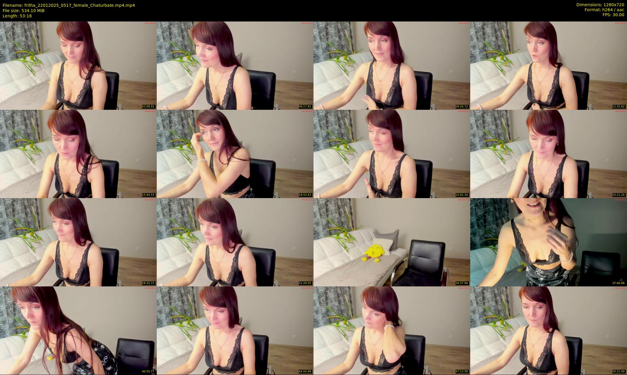 fritha — 54 minute Chaturbate female cam show recording, 720p, Jan 22, 2025