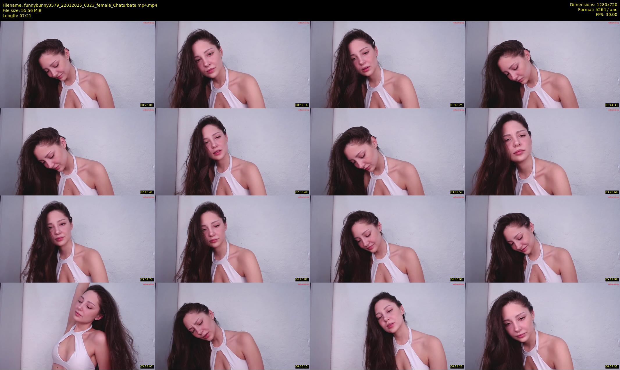 funnybunny3579 — 8 minute Chaturbate female cam show recording, 720p, Jan 22, 2025