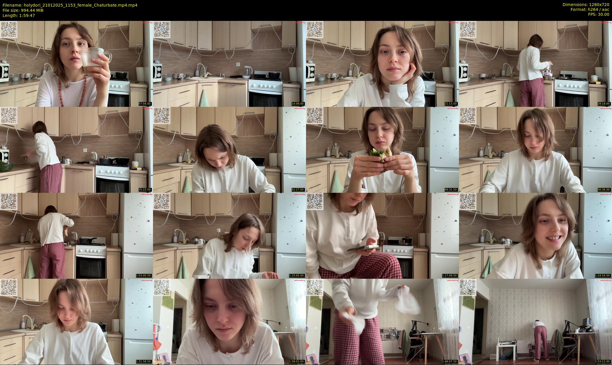 holydori — 120 minute Chaturbate female cam show recording, 720p, Jan 21, 2025