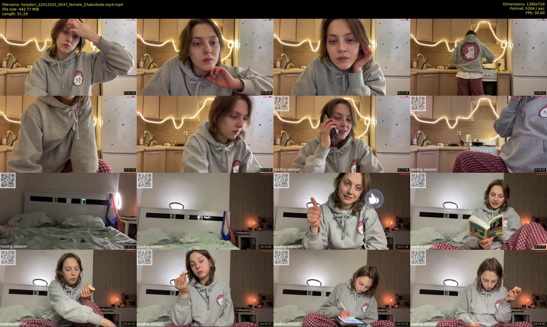 holydori — 52 minute Chaturbate female cam show recording, 720p, Jan 22, 2025