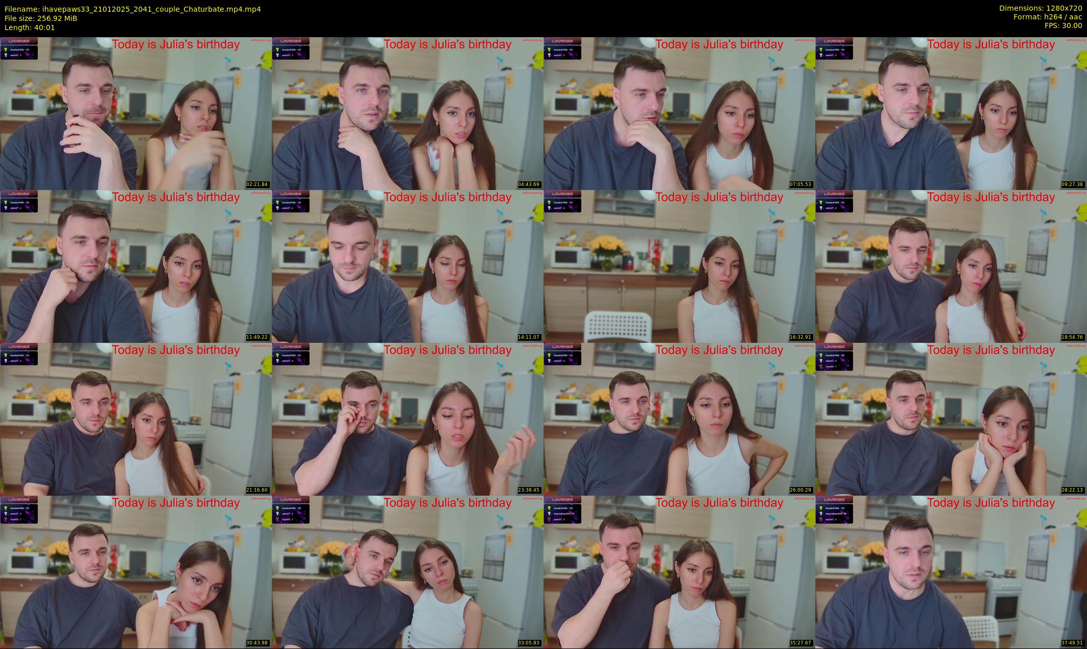 ihavepaws33 — 41 minute Chaturbate couple cam show recording, 720p, Jan 21, 2025