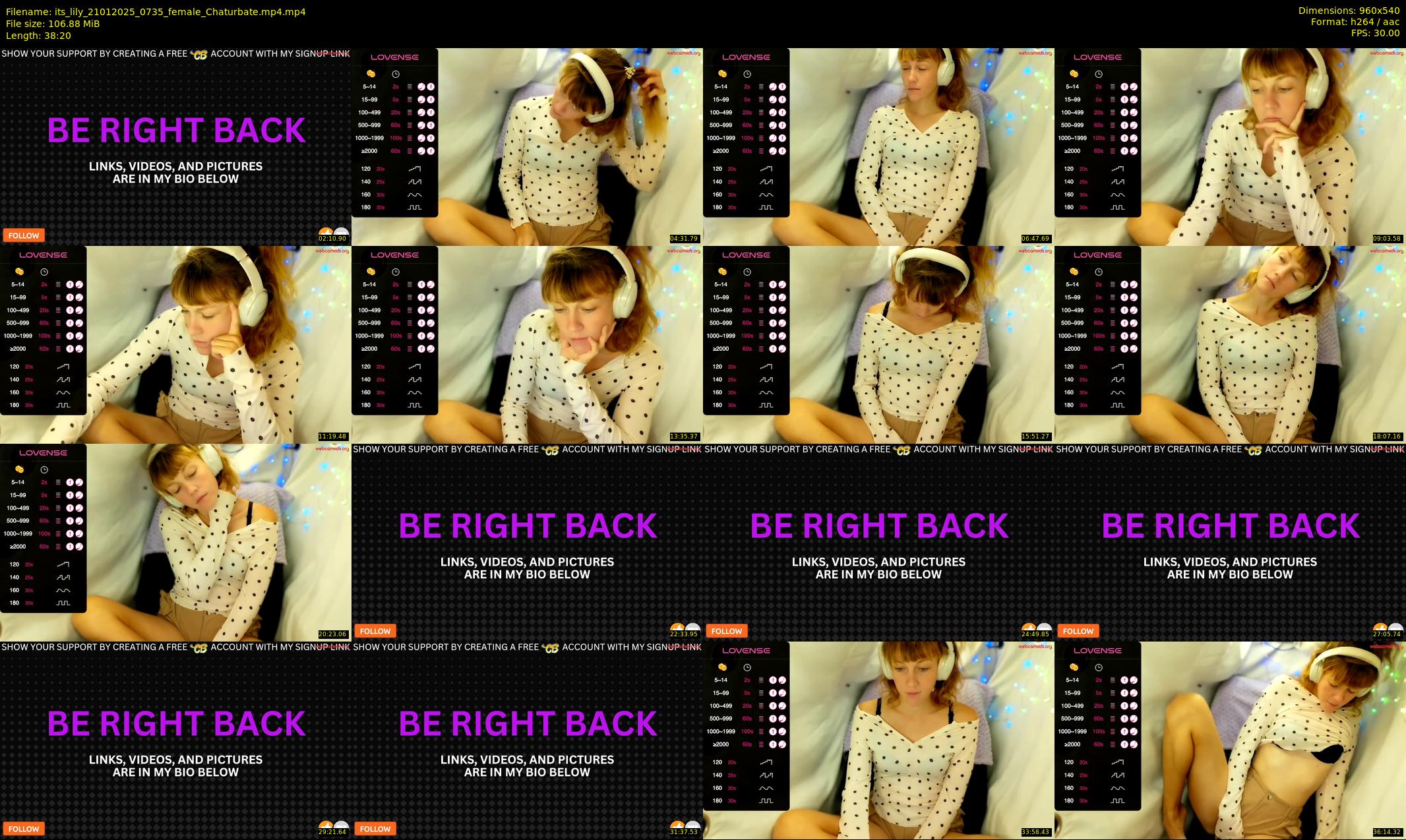 its_lily — 39 minute Chaturbate female cam show recording, 480p, Jan 21, 2025