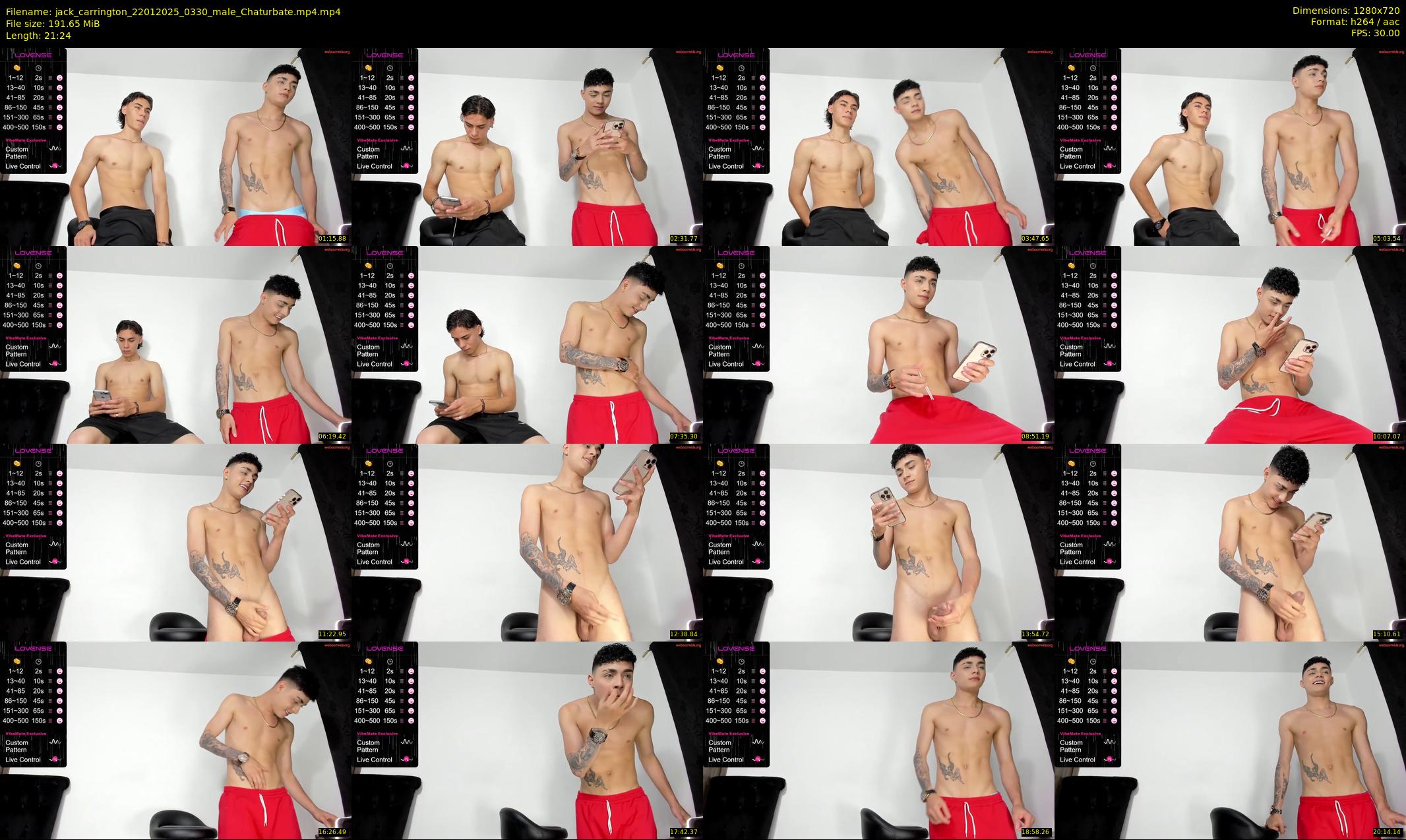 jack_carrington — 22 minute Chaturbate male cam show recording, 720p, Jan 22, 2025