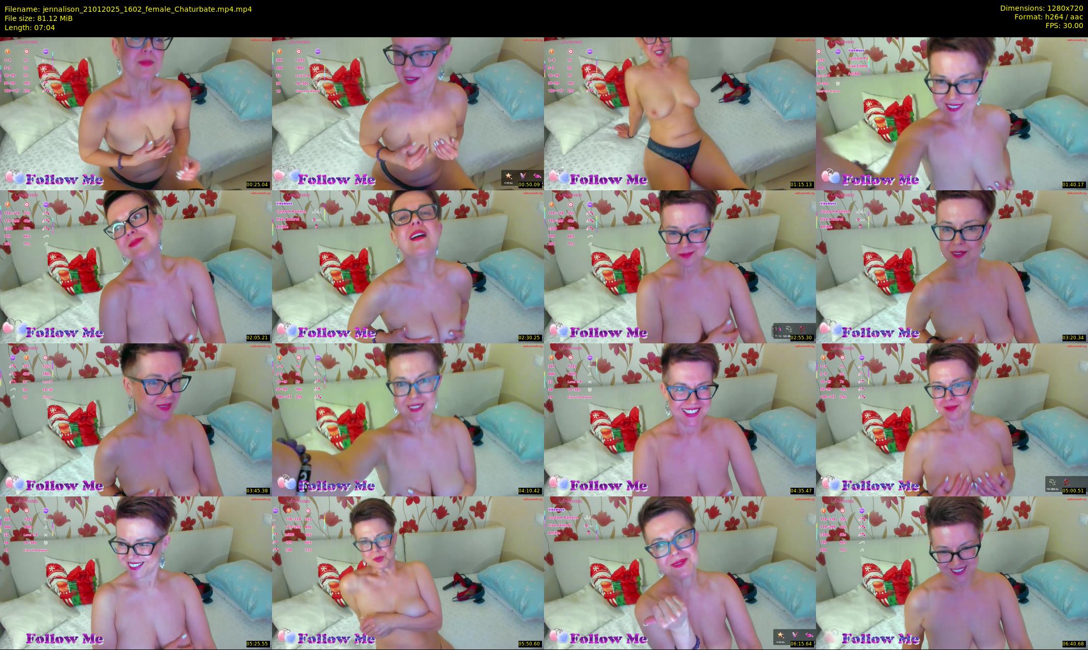jennalison — 8 minute Chaturbate female cam show recording, 720p, Jan 21, 2025