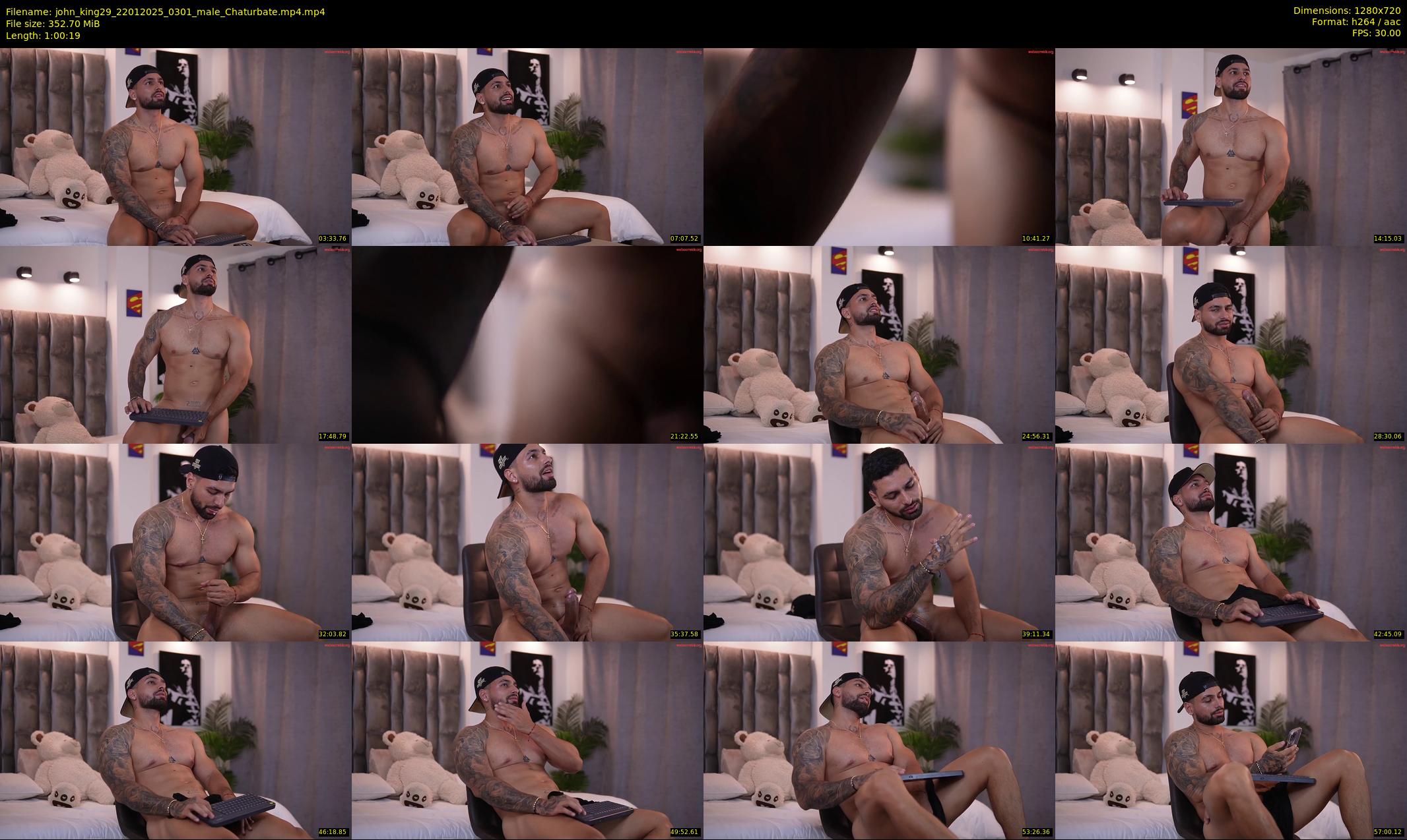 john_king29 — 61 minute Chaturbate male cam show recording, 720p, Jan 22, 2025