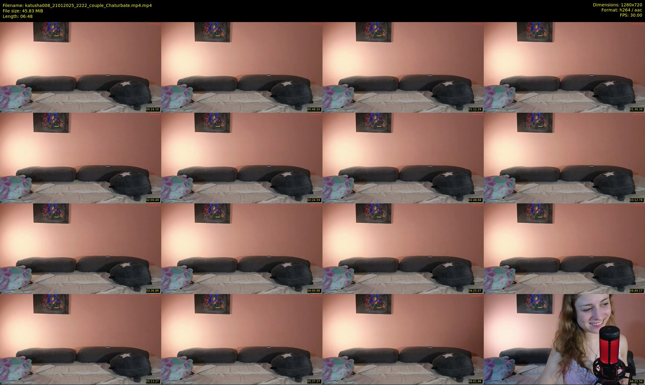 katusha008 — 7 minute Chaturbate couple cam show recording, 720p, Jan 21, 2025