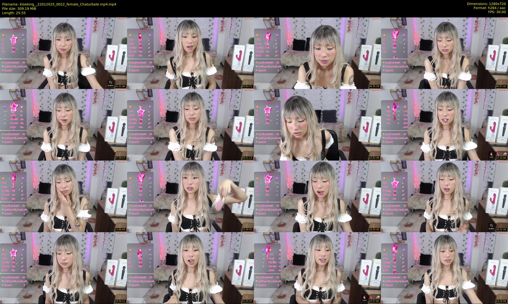 kloeking_ — 26 minute Chaturbate female cam show recording, 720p, Jan 22, 2025