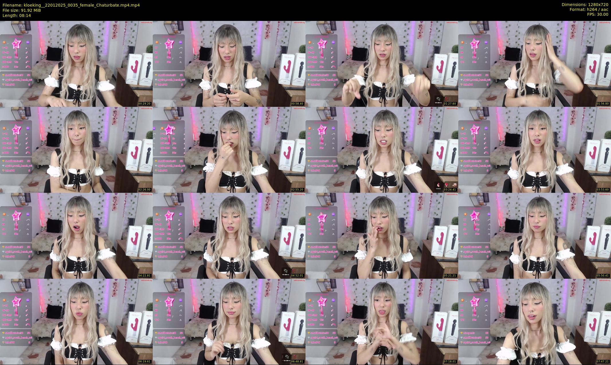 kloeking_ — 9 minute Chaturbate female cam show recording, 720p, Jan 22, 2025