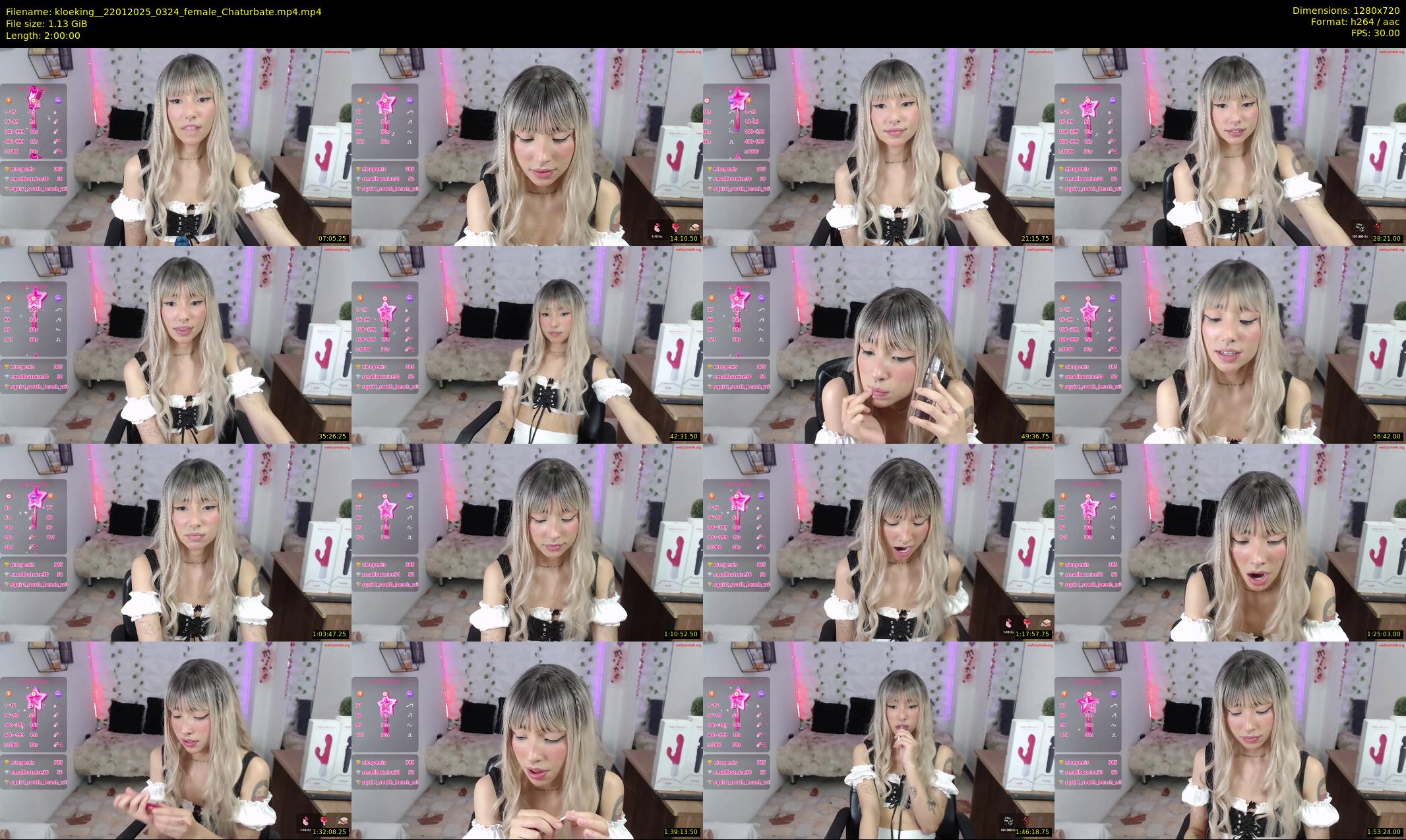 kloeking_ — 120 minute Chaturbate female cam show recording, 720p, Jan 22, 2025