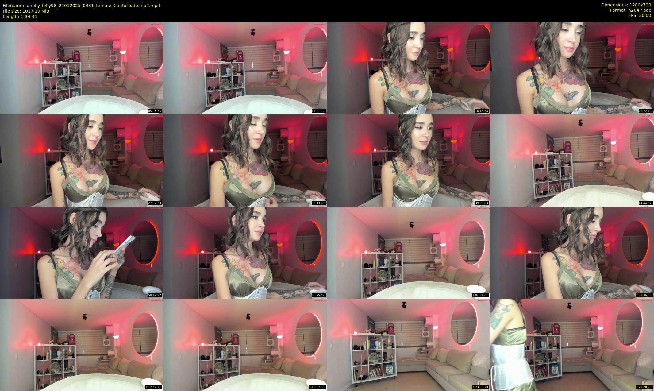 lonelly_lolly98 — 95 minute Chaturbate female cam show recording, 720p, Jan 22, 2025