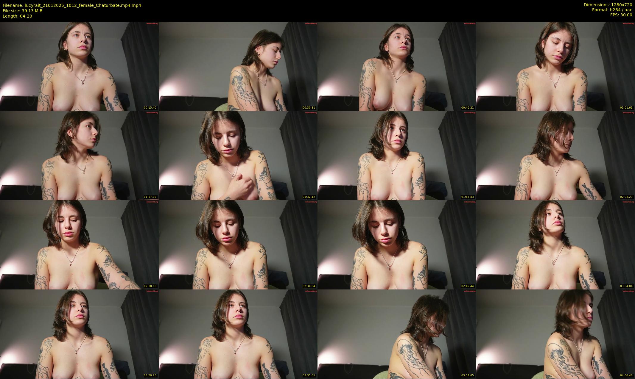 lucyrait — 5 minute Chaturbate female cam show recording, 720p, Jan 21, 2025