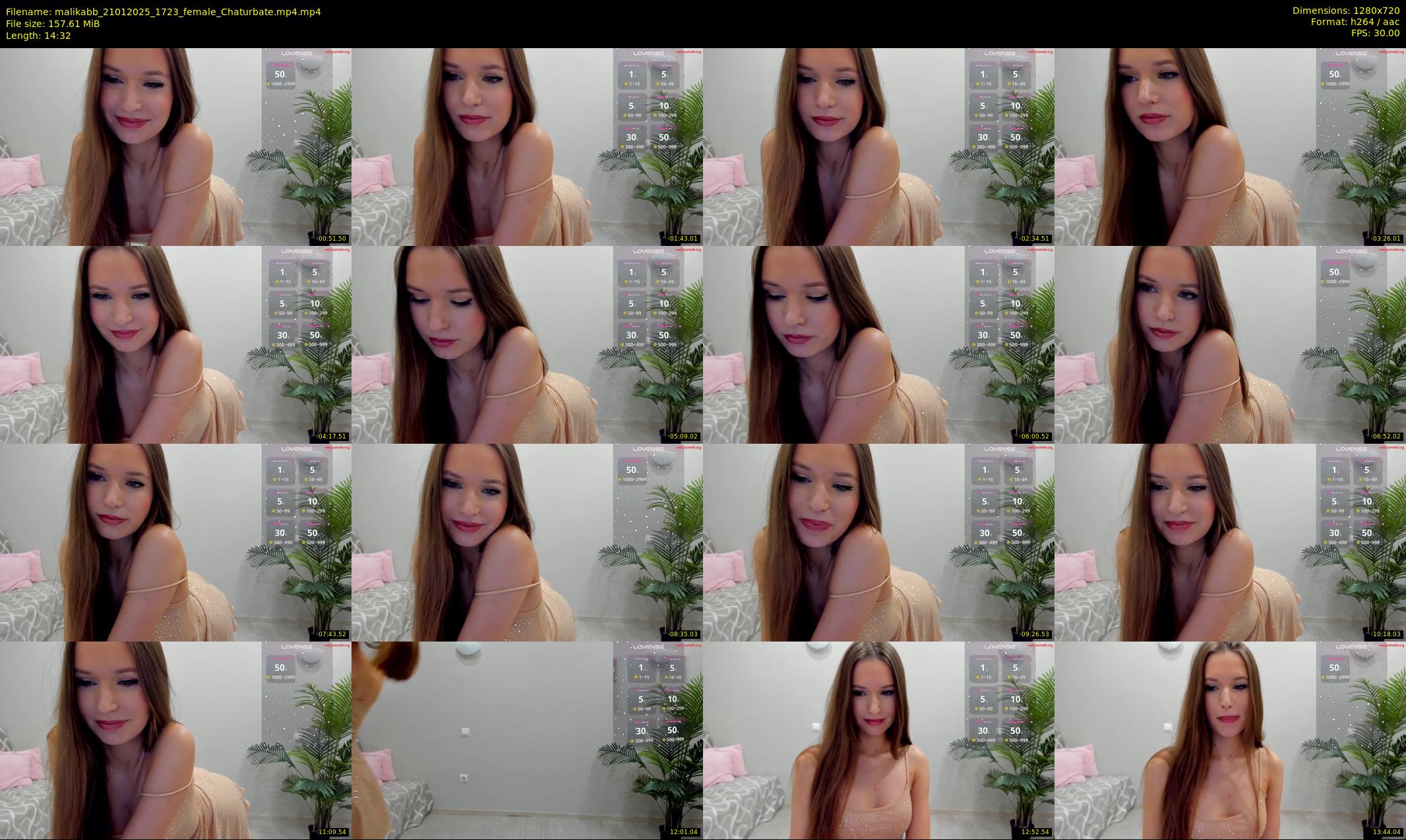 malikabb — 15 minute Chaturbate female cam show recording, 720p, Jan 21, 2025