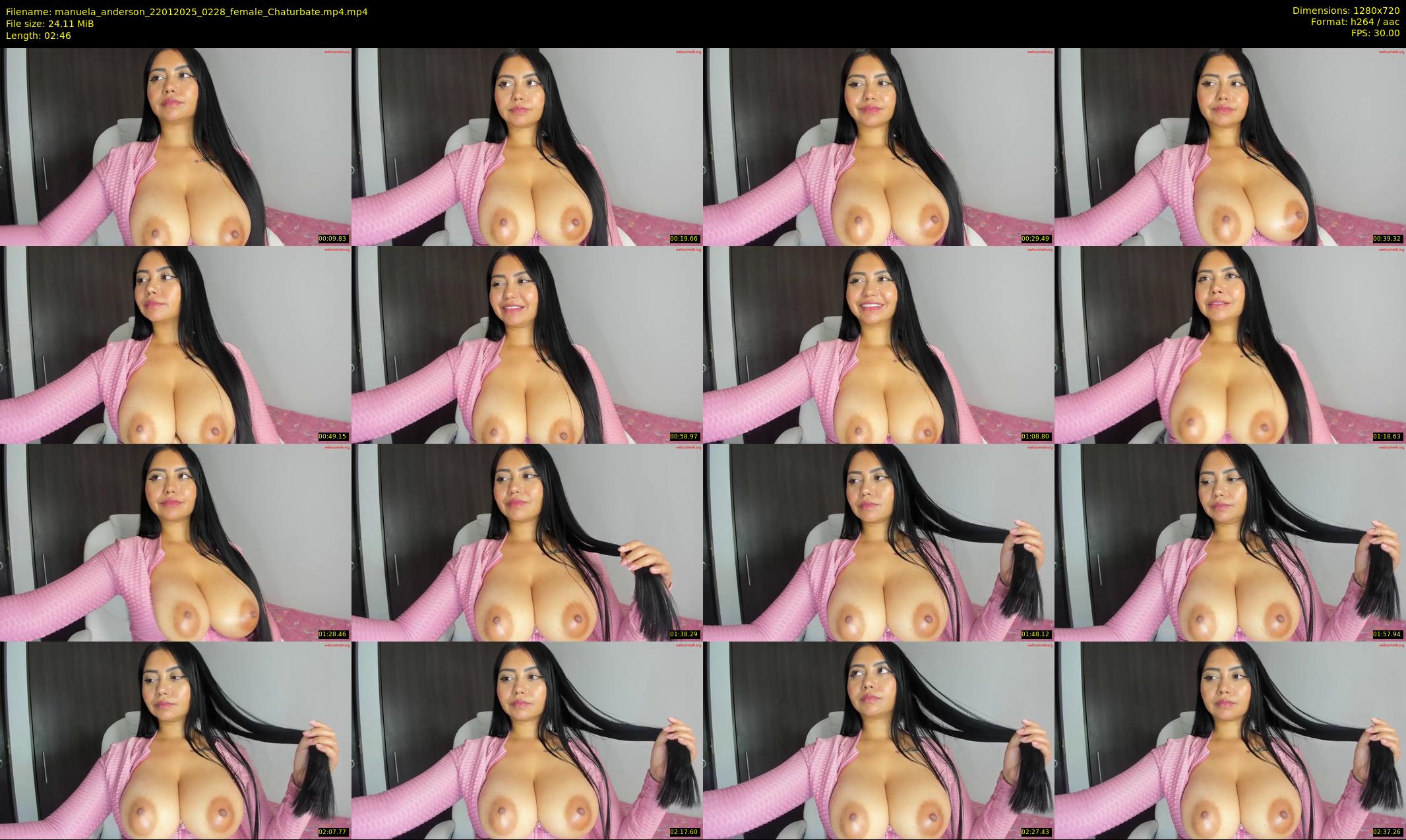 manuela_anderson — 3 minute Chaturbate female cam show recording, 720p, Jan 22, 2025