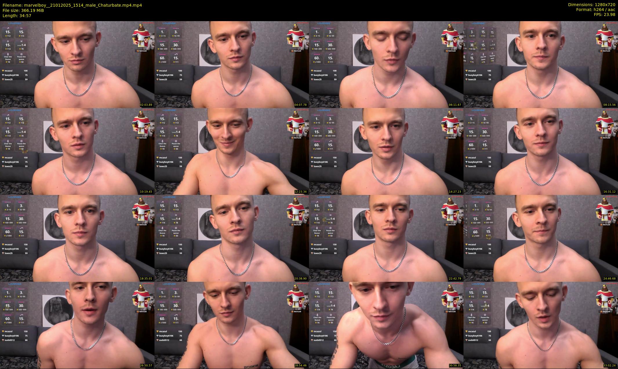marvelboy_ — 35 minute Chaturbate male cam show recording, 720p, Jan 21, 2025