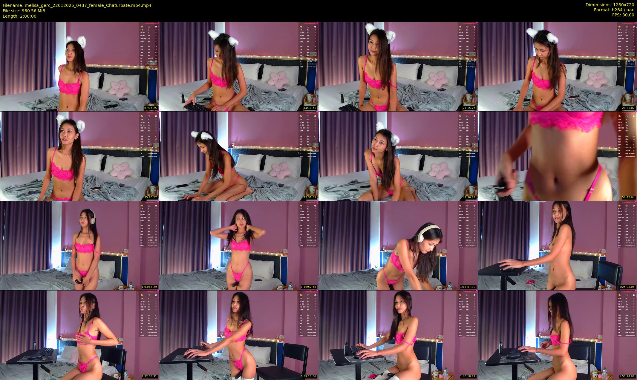 melisa_gerc — 120 minute Chaturbate female cam show recording, 720p, Jan 22, 2025