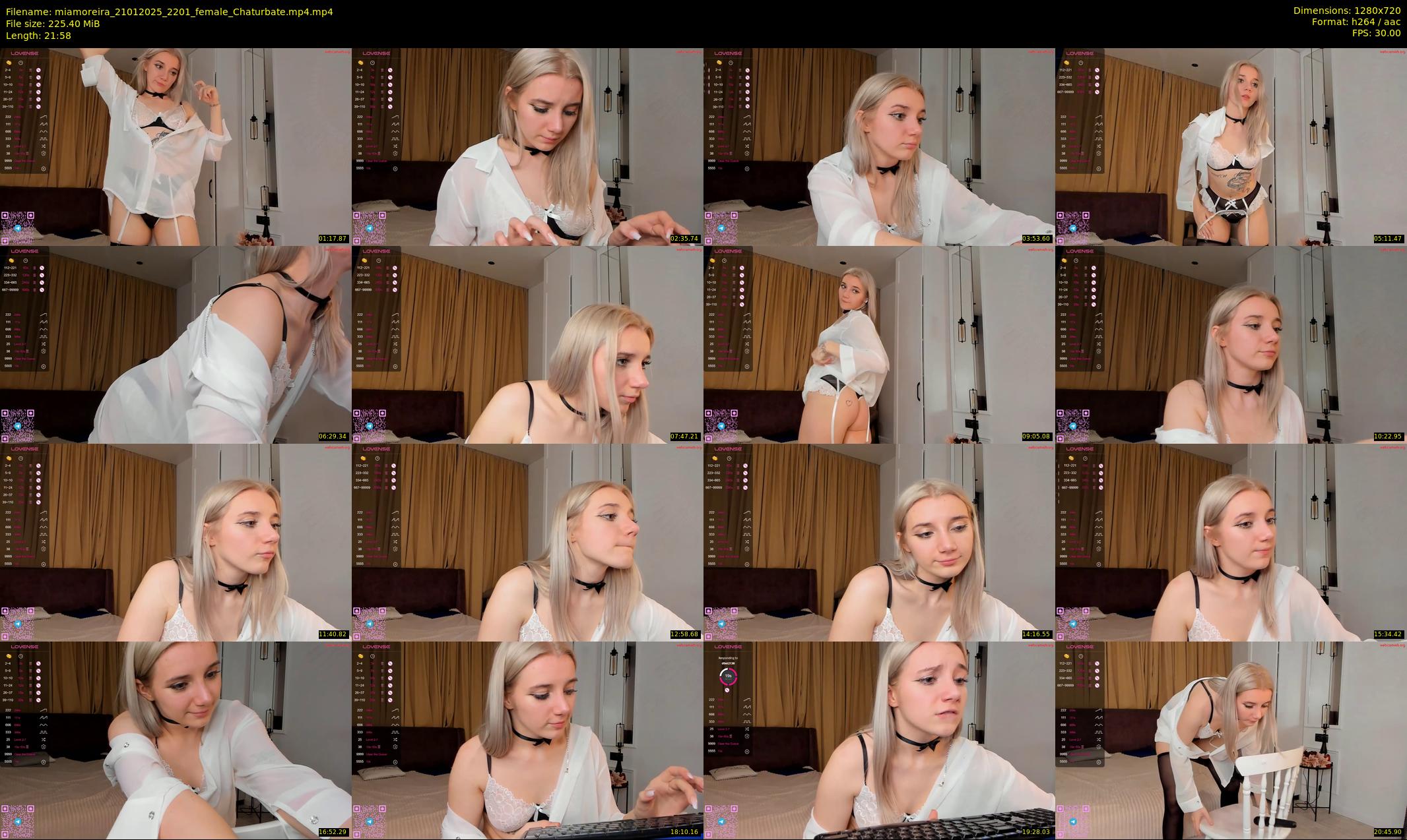 miamoreira — 22 minute Chaturbate female cam show recording, 720p, Jan 21, 2025