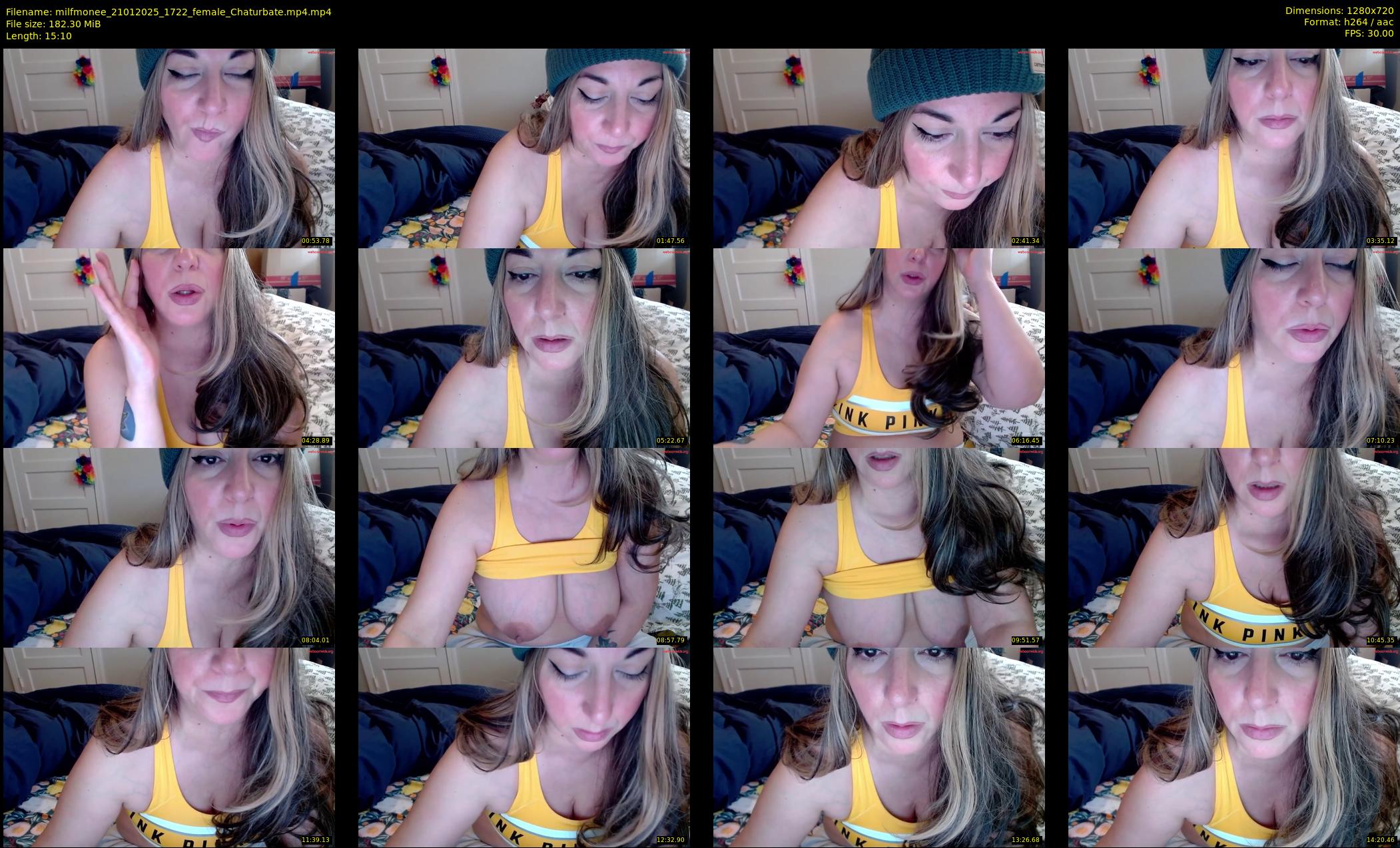 milfmonee — 16 minute Chaturbate female cam show recording, 720p, Jan 21, 2025
