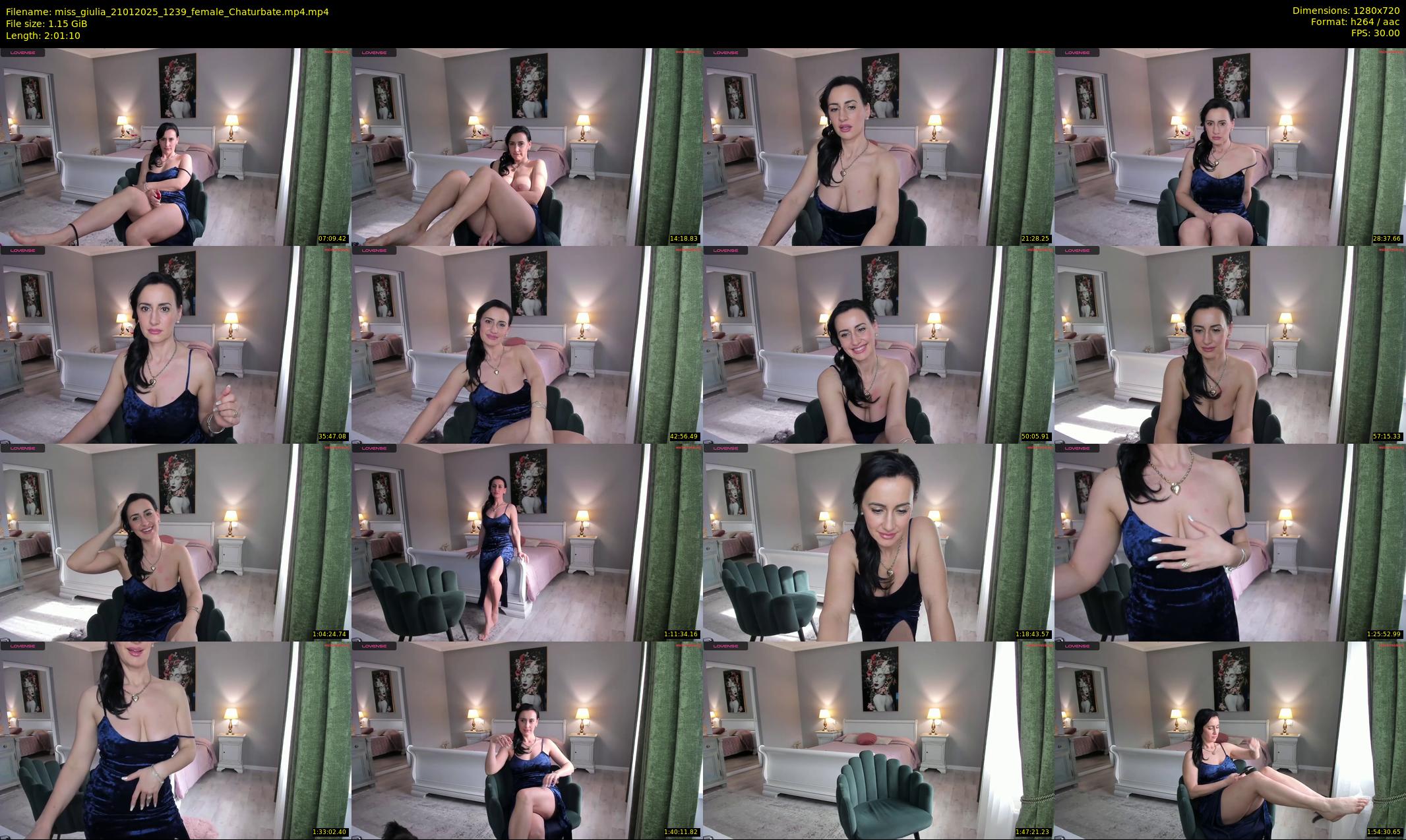 miss_giulia — 122 minute Chaturbate female cam show recording, 720p, Jan 21, 2025