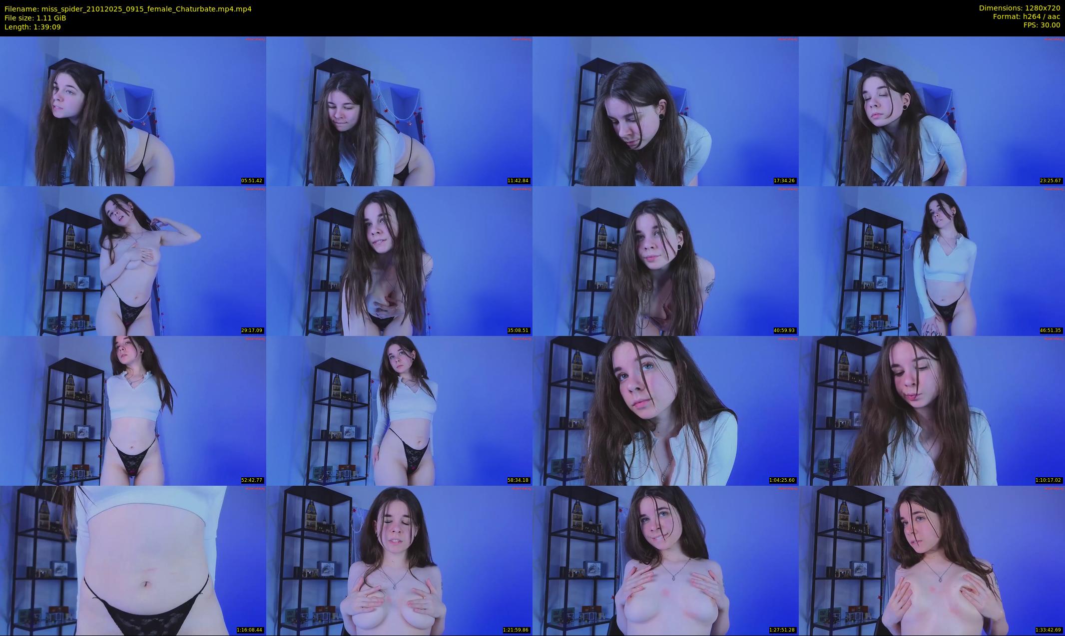 miss_spider — 100 minute Chaturbate female cam show recording, 720p, Jan 21, 2025
