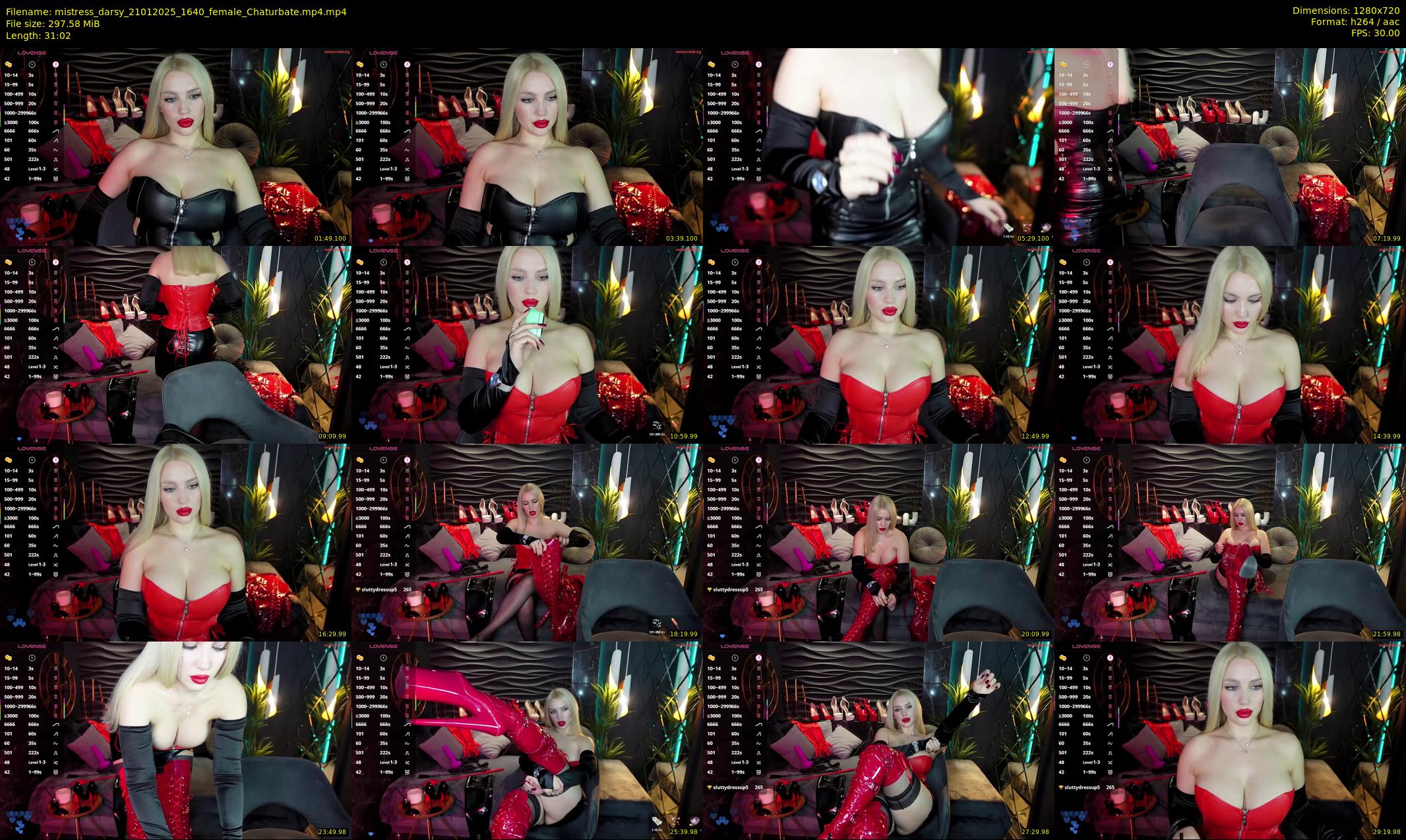 mistress_darsy — 32 minute Chaturbate female cam show recording, 720p, Jan 21, 2025