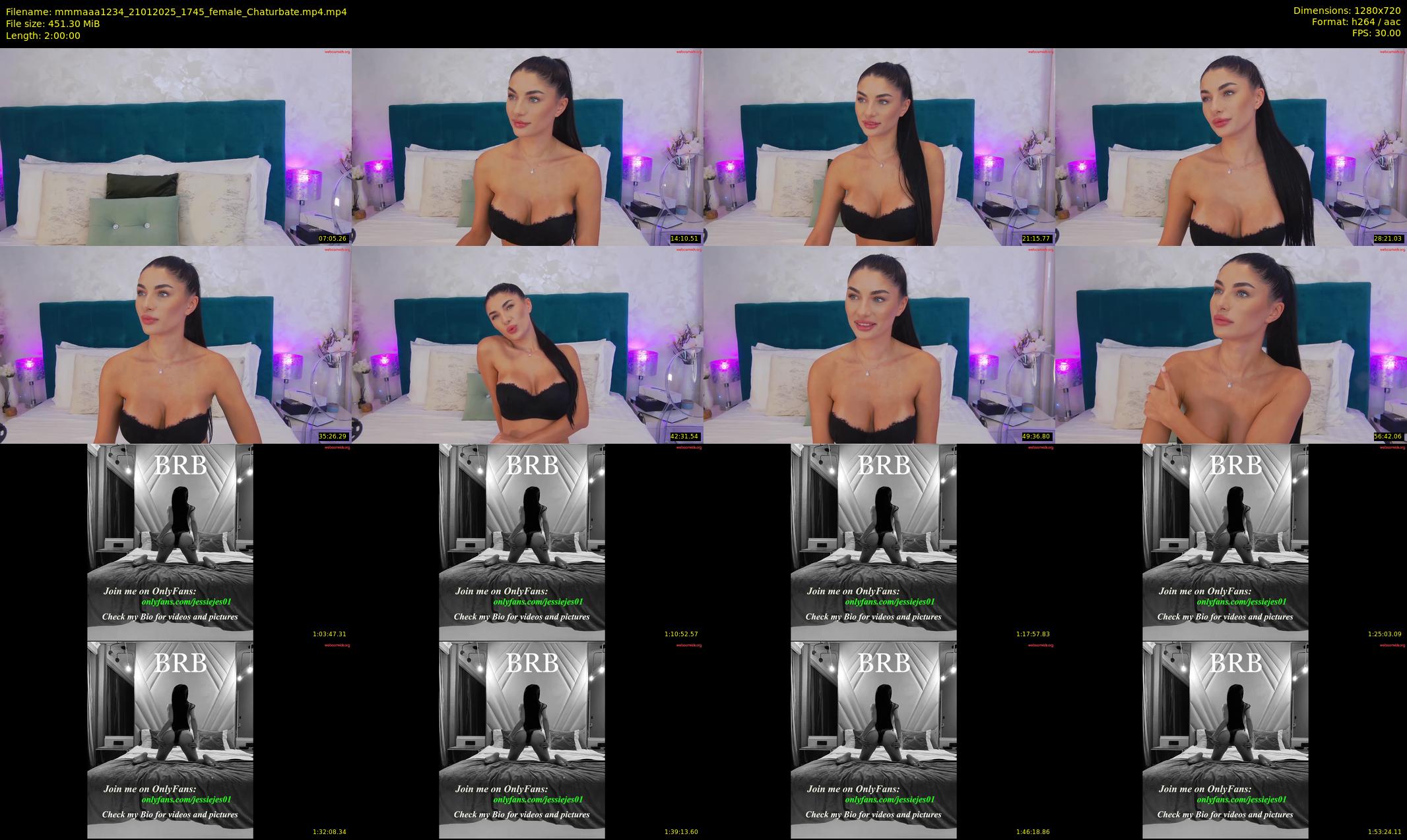 mmmaaa1234 — 120 minute Chaturbate female cam show recording, 720p, Jan 21, 2025