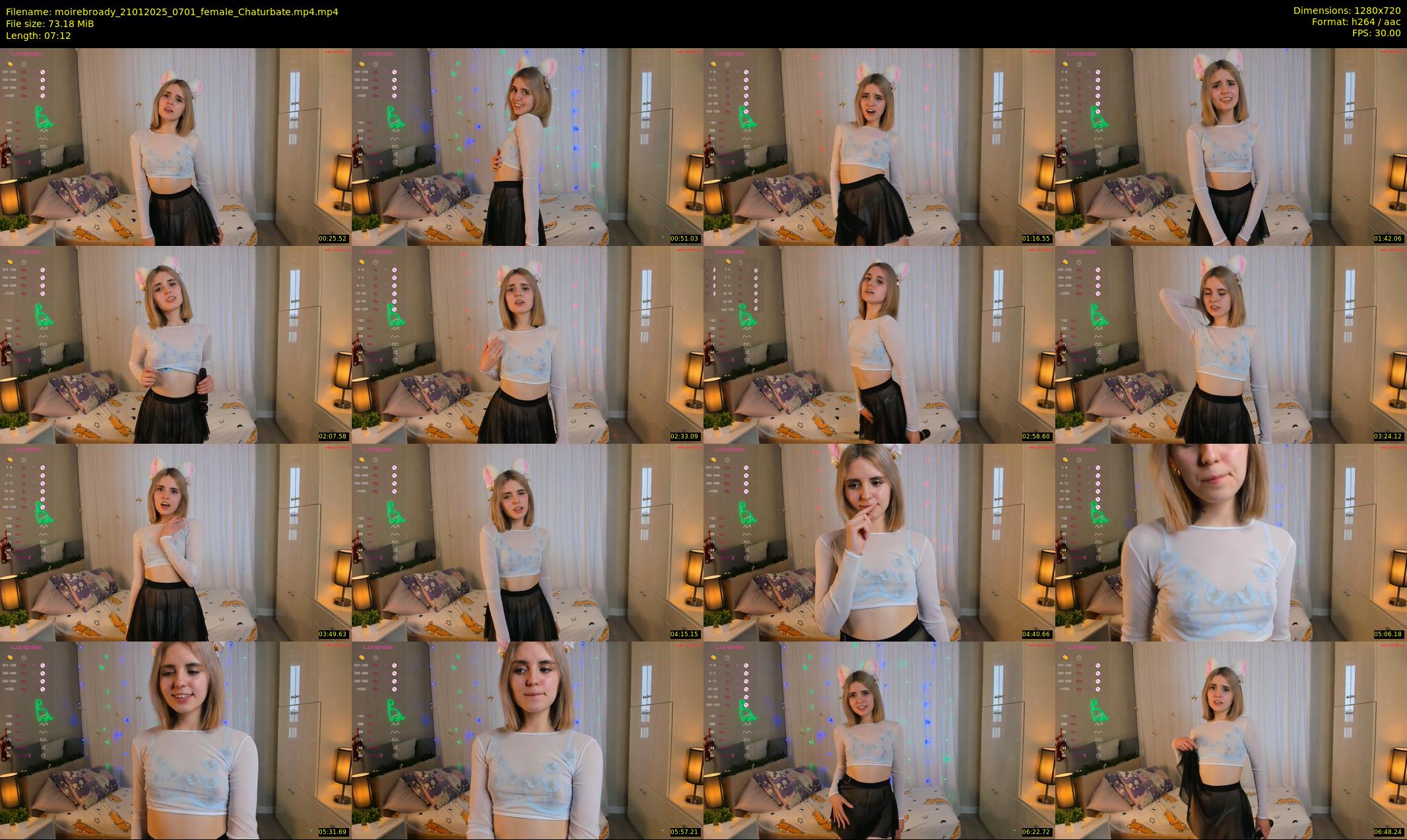 moirebroady — 8 minute Chaturbate female cam show recording, 720p, Jan 21, 2025
