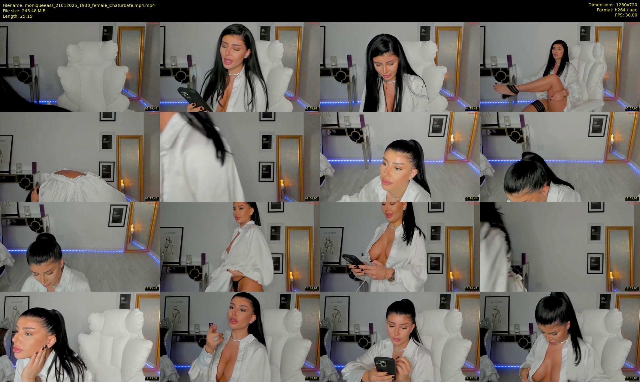 moniqueeass — 26 minute Chaturbate female cam show recording, 720p, Jan 21, 2025