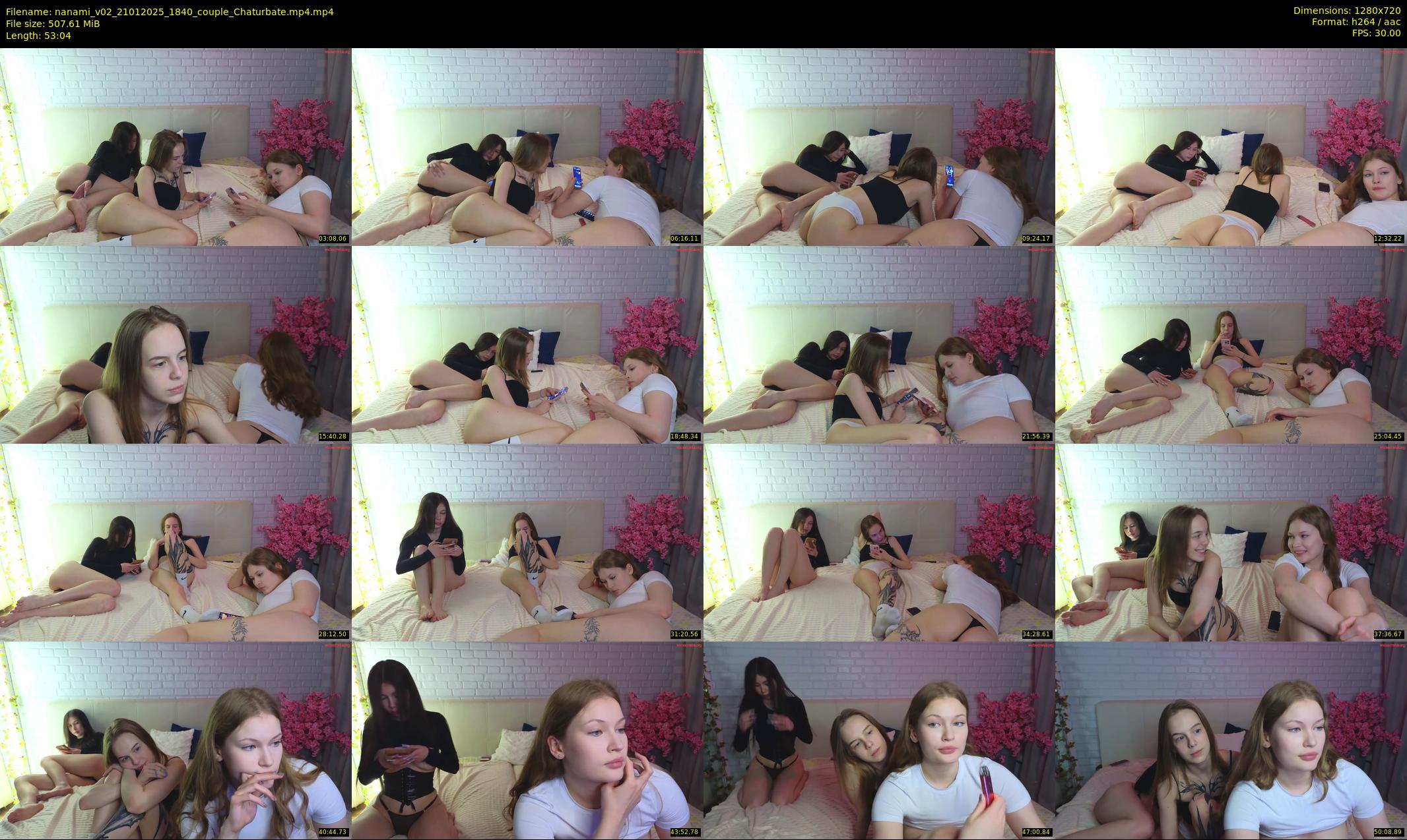 nanami_v02 — 54 minute Chaturbate couple cam show recording, 720p, Jan 21, 2025
