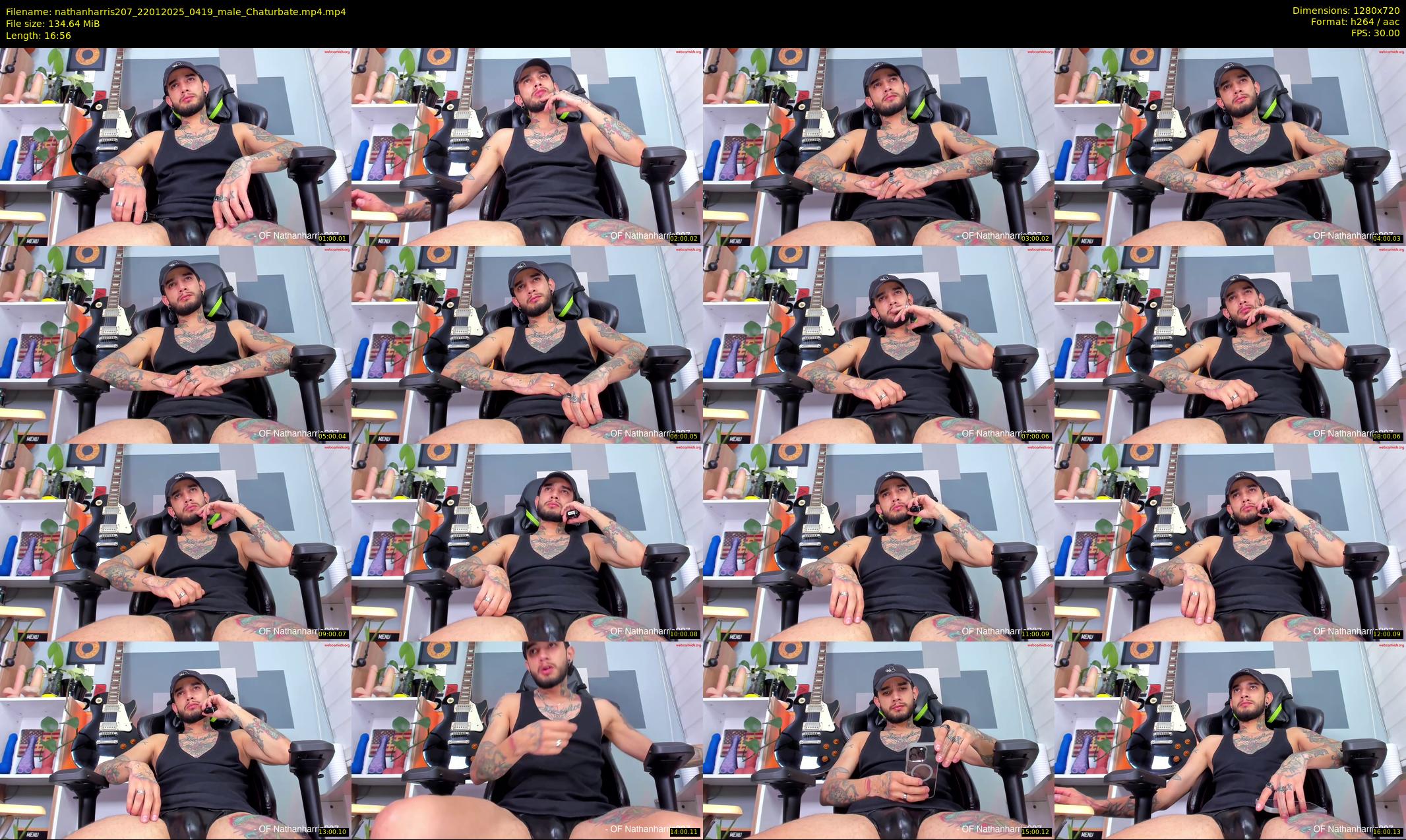 nathanharris207 — 17 minute Chaturbate male cam show recording, 720p, Jan 22, 2025